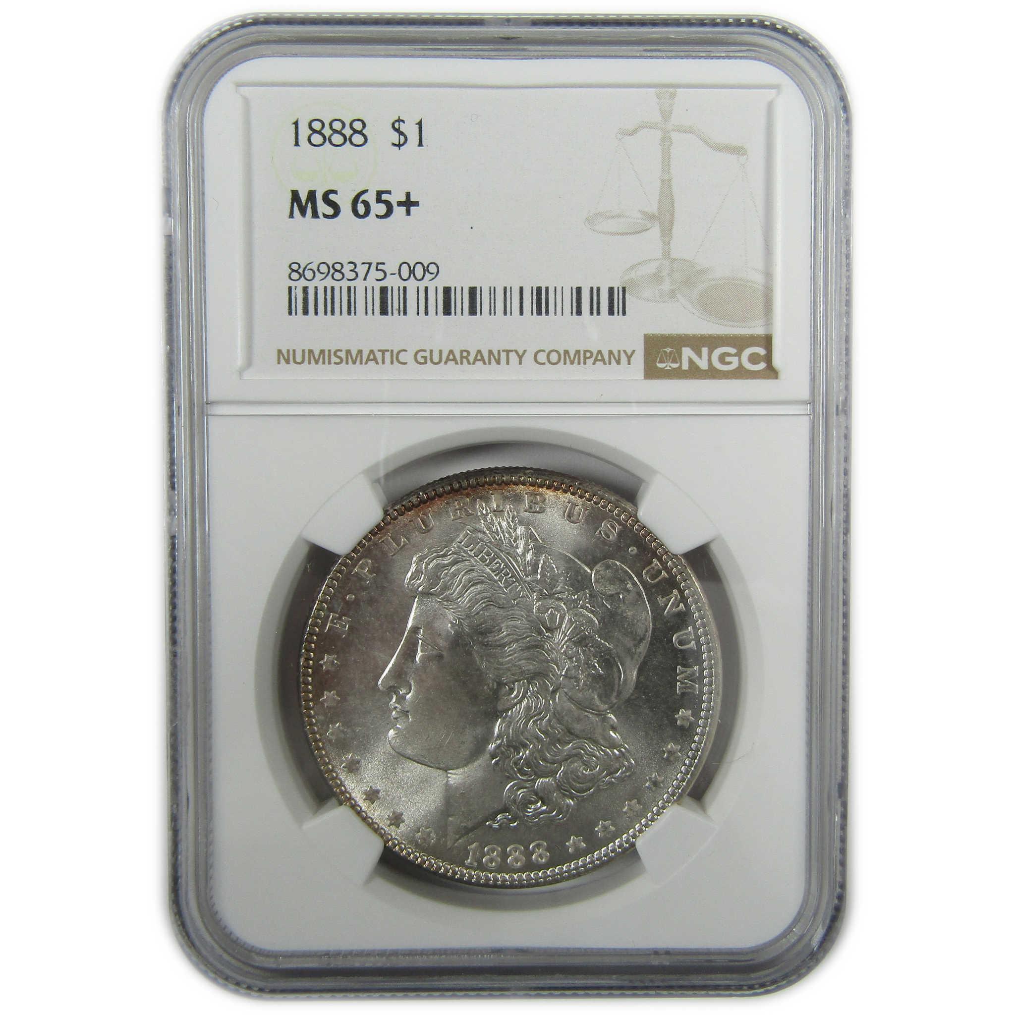 1888 Morgan Silver Dollar MS 65+ NGC Uncirculated $1 Coin SKU:I27913 - Morgan coin - Morgan silver dollar - Morgan silver dollar for sale - Profile Coins & Collectibles