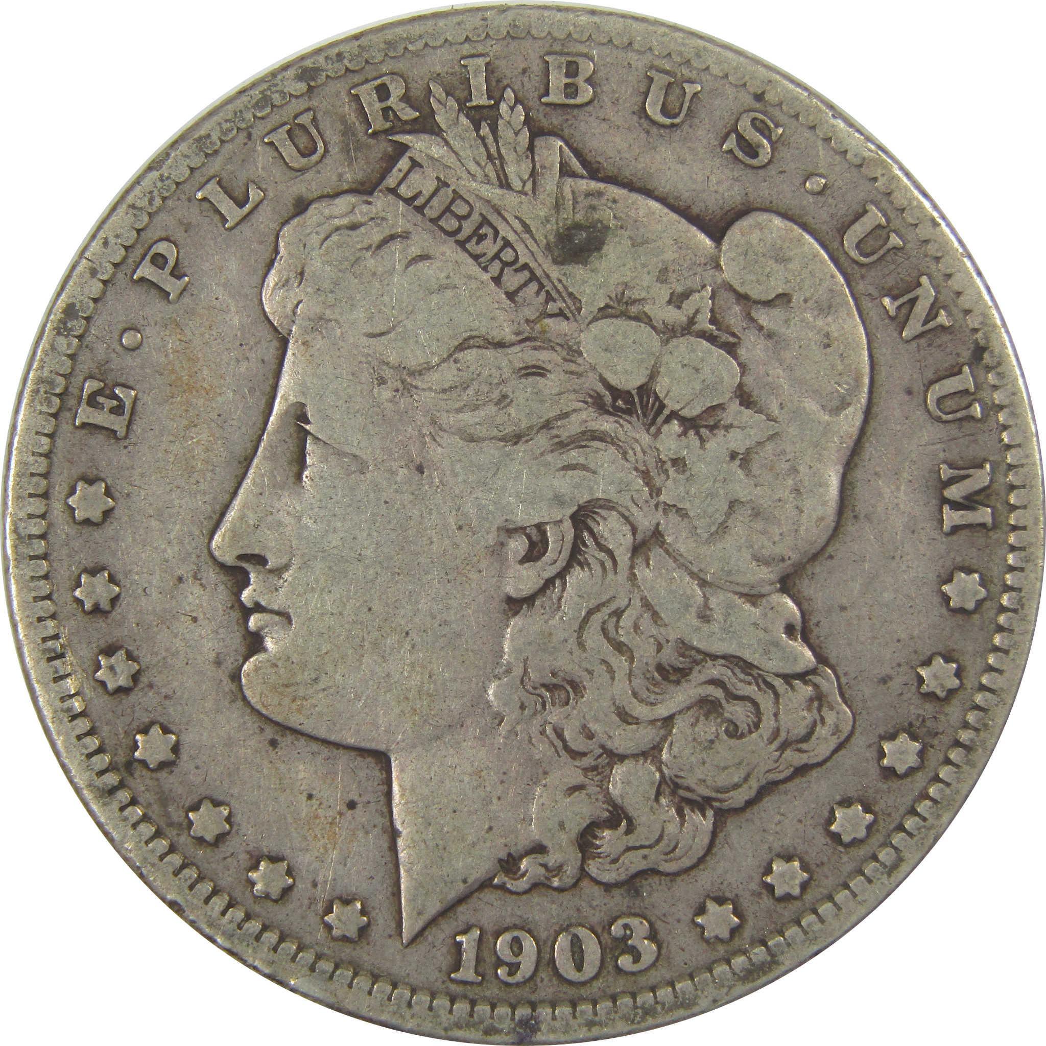 1903 S Morgan Dollar F Fine Silver $1 Coin SKU:CPC1088 - Morgan coin - Morgan silver dollar - Morgan silver dollar for sale - Profile Coins & Collectibles