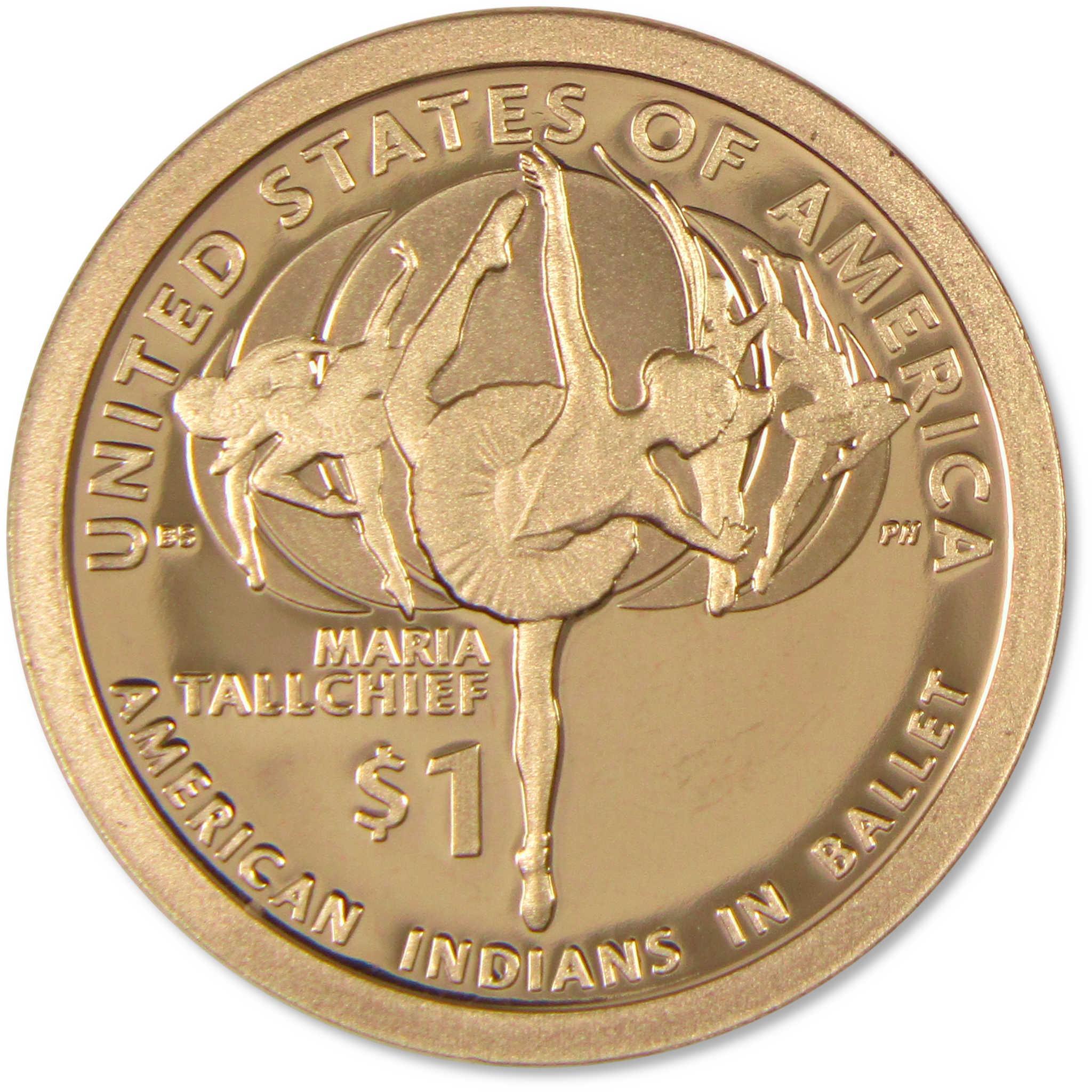 2023 S Maria Tallchief Native American Dollar Choice Proof $1 Coin