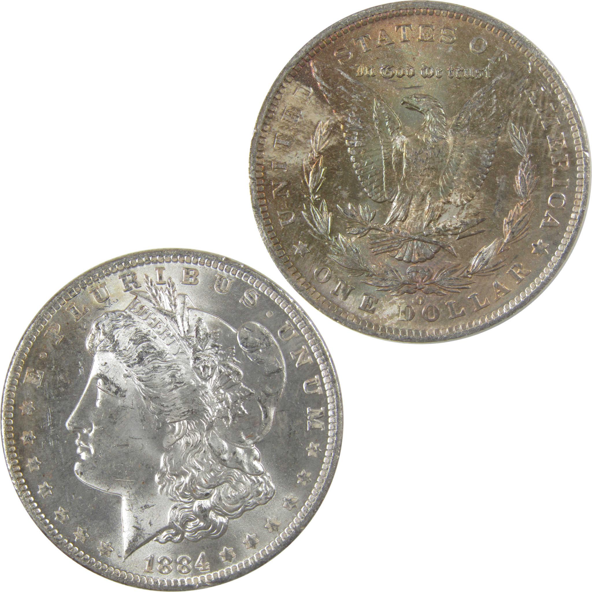 1884 O Morgan Silver Dollar BU Choice Uncirculated Toned SKU:I24199