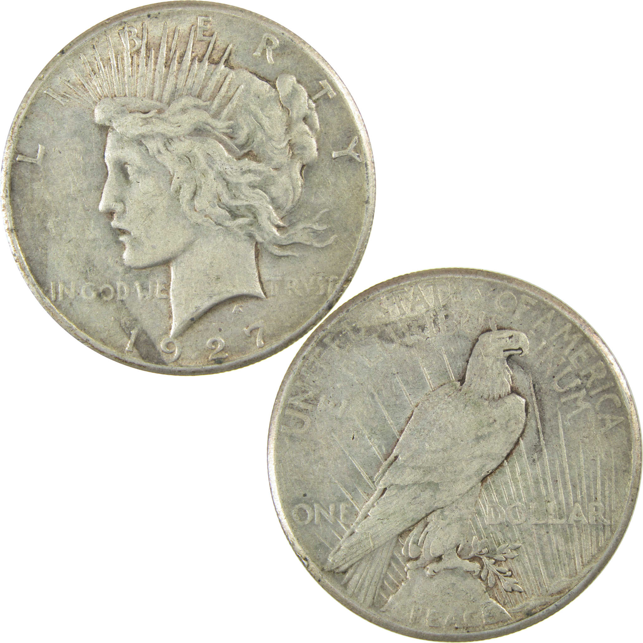 1927 Peace Silver Dollar XF EF Extremely Fine $1 Coin SKU:I27488