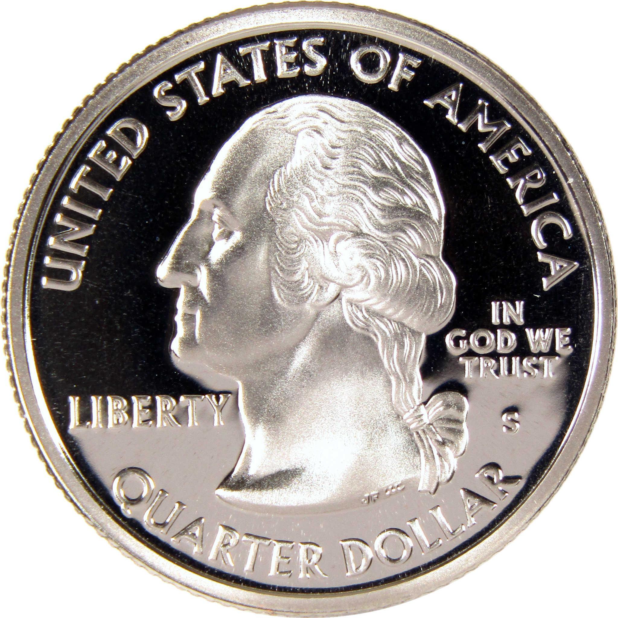 Proof quarter dollar coin featuring George Washington, United States collectible currency