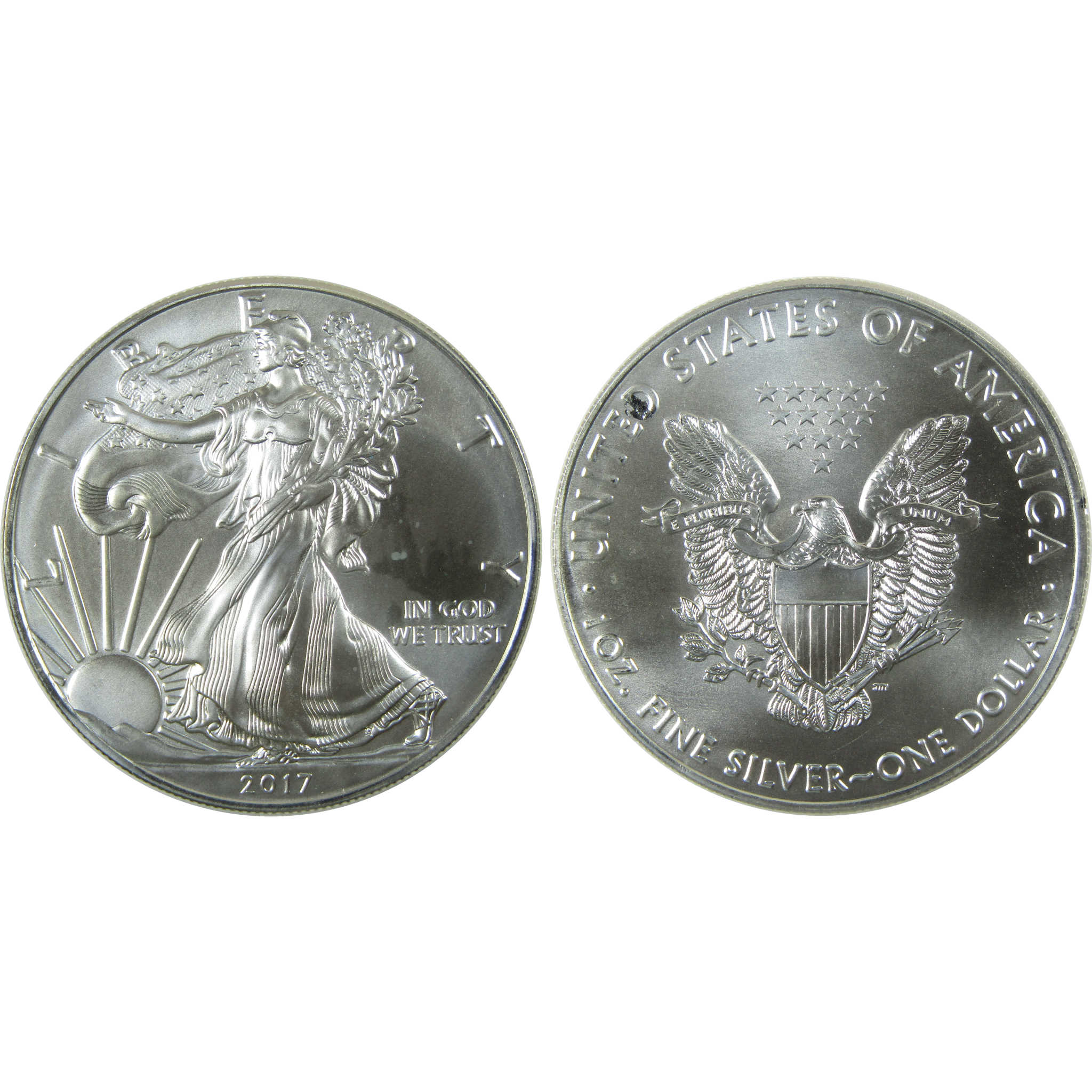 American Silver Eagle 4 Coin Decade Set Uncirculated with Display Case
