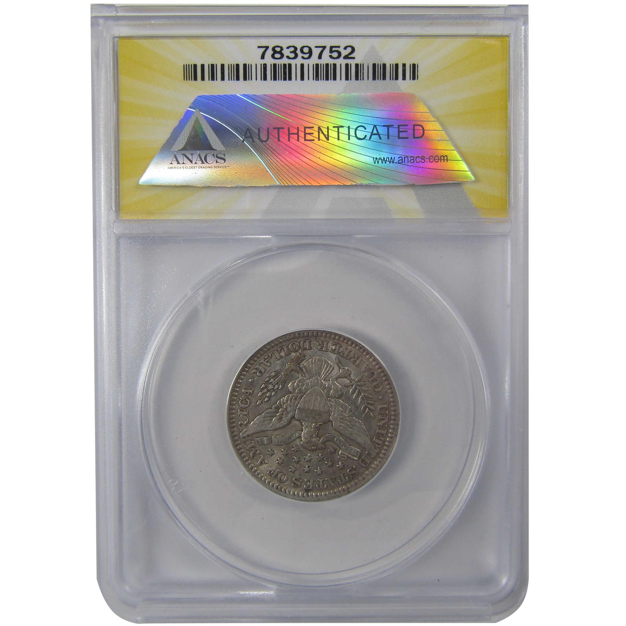 1912 Barber Silver Quarter EF 45 Details ANACS 25c Coin SKU:I24431