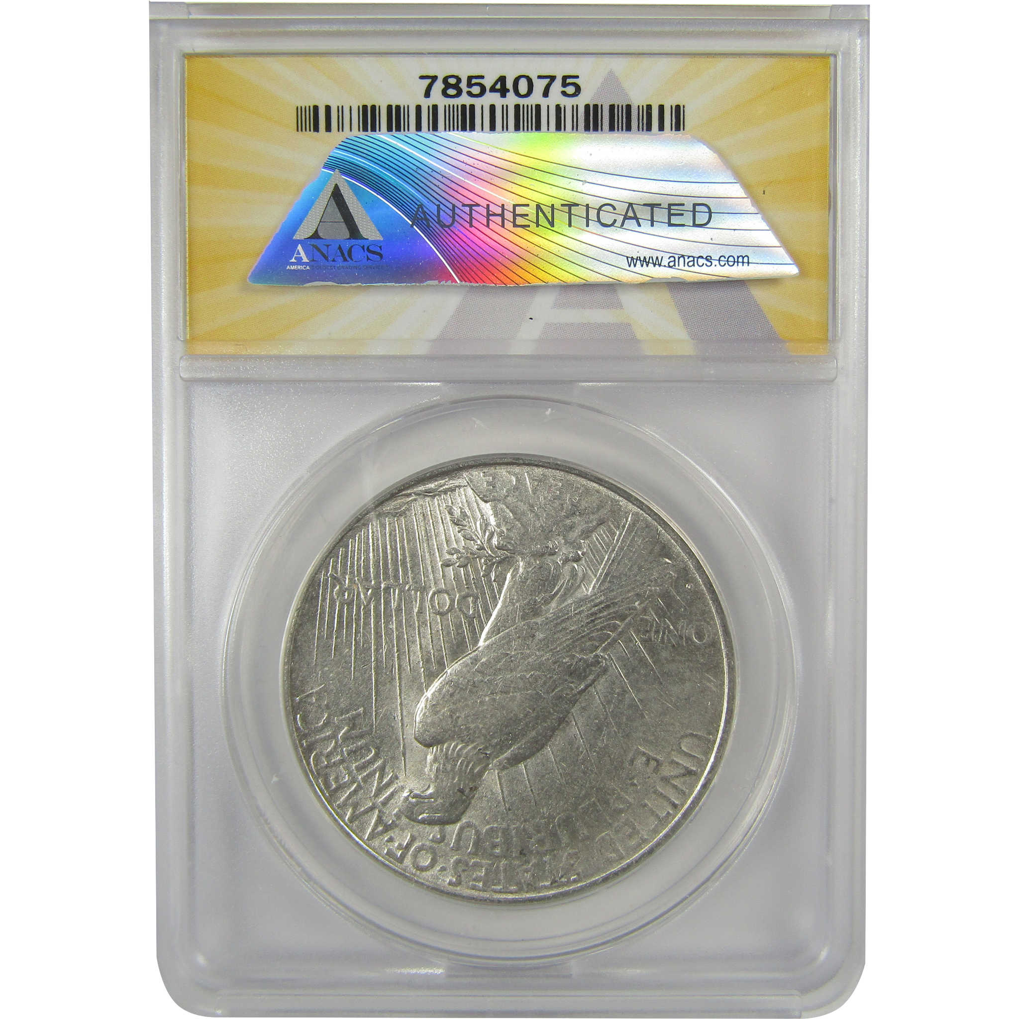 1923 D Peace Dollar AU 55 Details ANACS Silver $1 Coin SKU:I20352