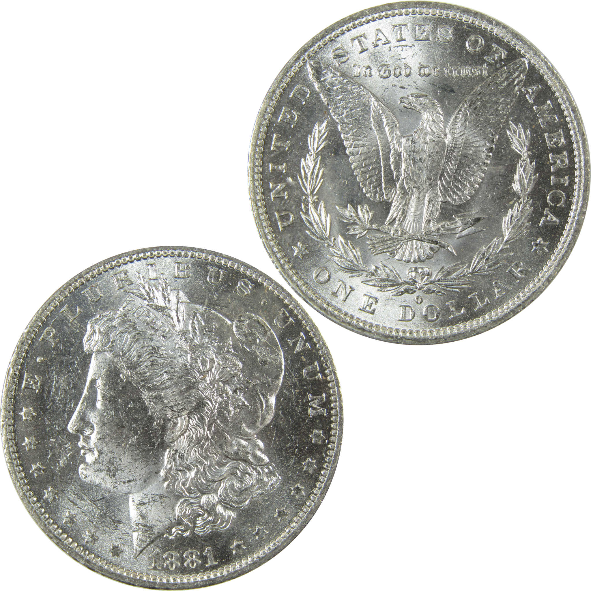 1881 O Morgan Silver Dollar Uncirculated Mint State $1 Coin SKU:I27762
