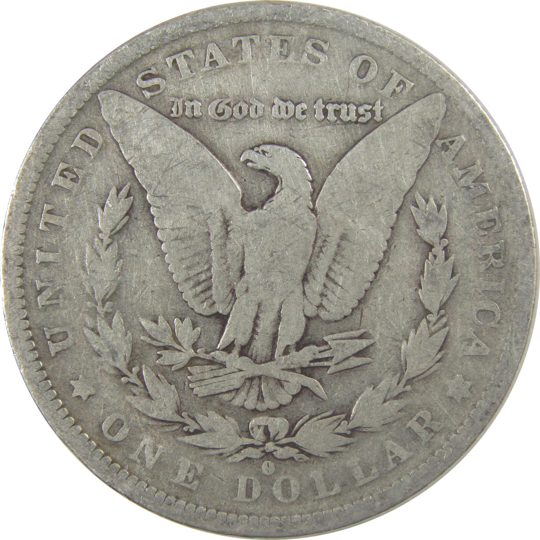 1882 O/S Morgan Silver Dollar VG Very Good $1 Coin SKU:I25222 - Morgan coin - Morgan silver dollar - Morgan silver dollar for sale - Profile Coins & Collectibles