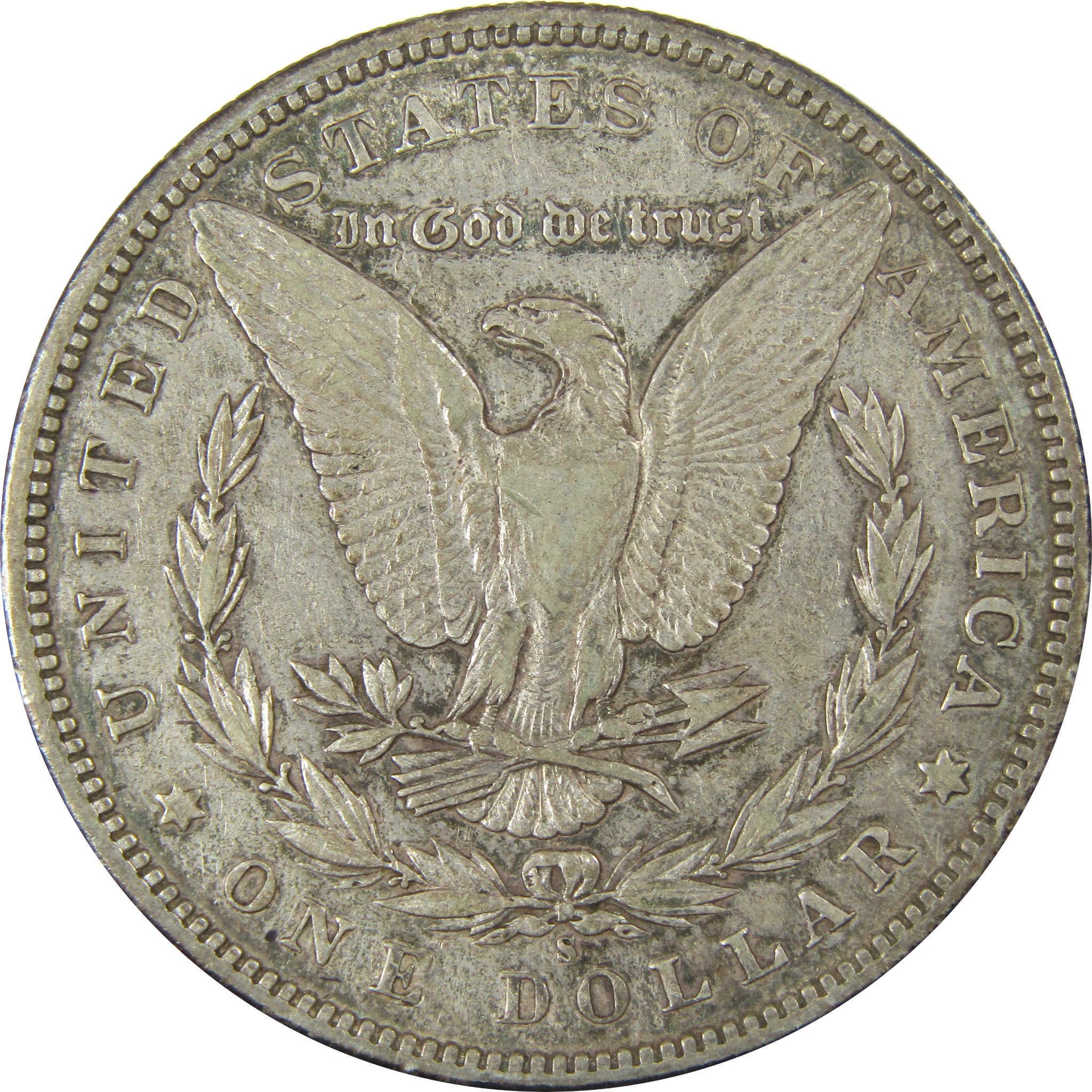 1896 S Morgan Silver Dollar XF EF Extremely Fine Details SKU:CP642 - Morgan coin - Morgan silver dollar - Morgan silver dollar for sale - Profile Coins & Collectibles