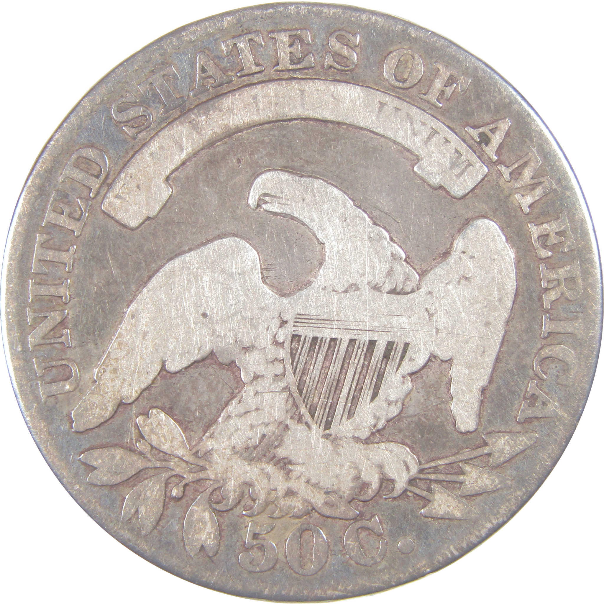 1833 Capped Bust Half Dollar VG Very Good Silver 50c Coin SKU:I17302