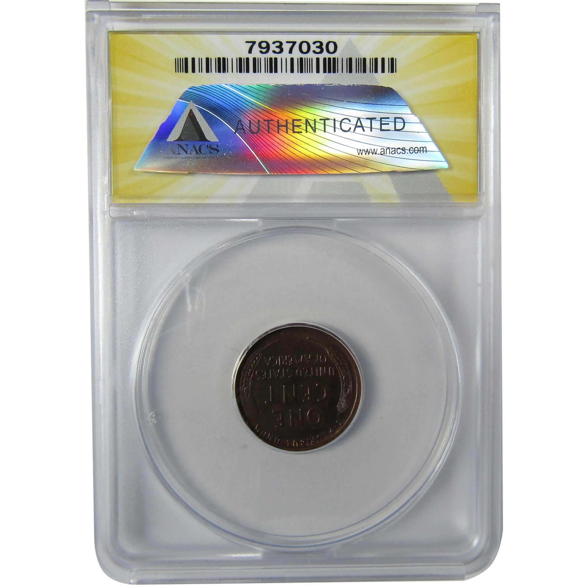 1919 D Lincoln Wheat Cent MS 62 BN ANACS Penny Uncirculated SKU:I27942