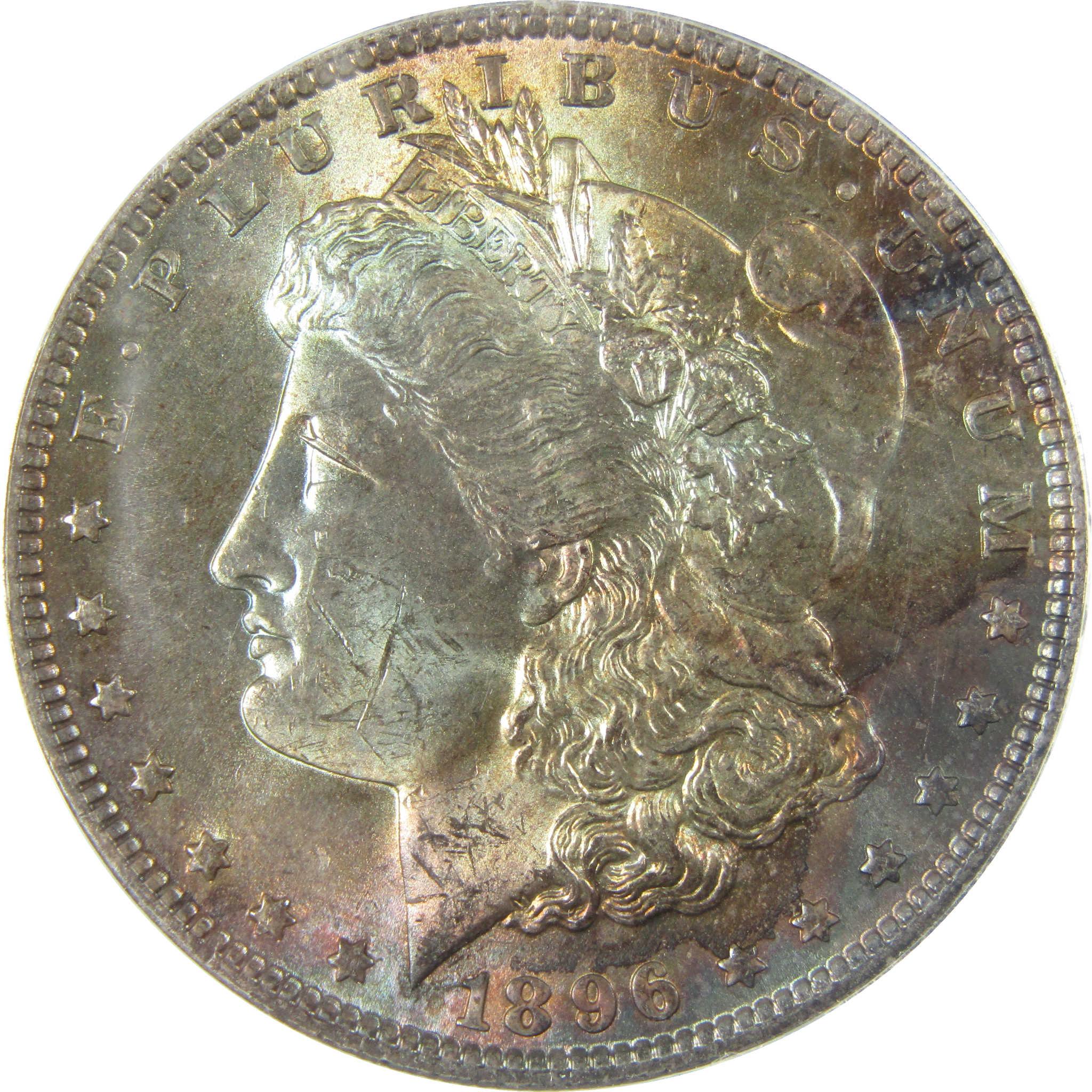 1896 Morgan Silver Dollar MS 63 ANACS Uncirculated Toned SKU:I27995
