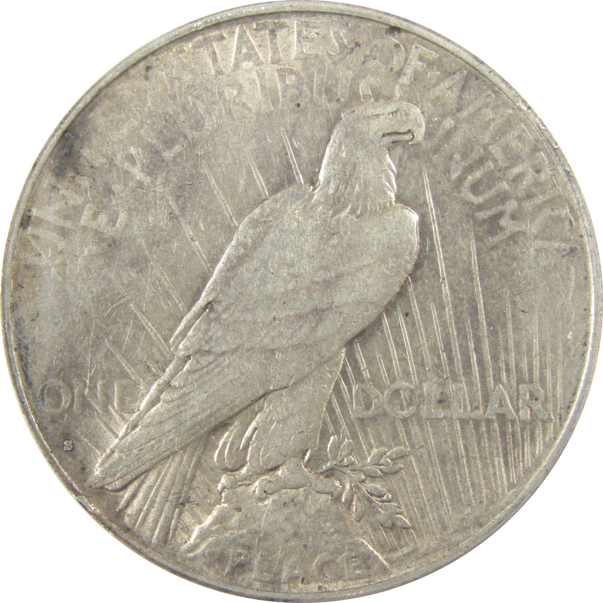 1934 S Peace Silver Dollar AU 50 Details ANACS $1 Coin SKU:I28083