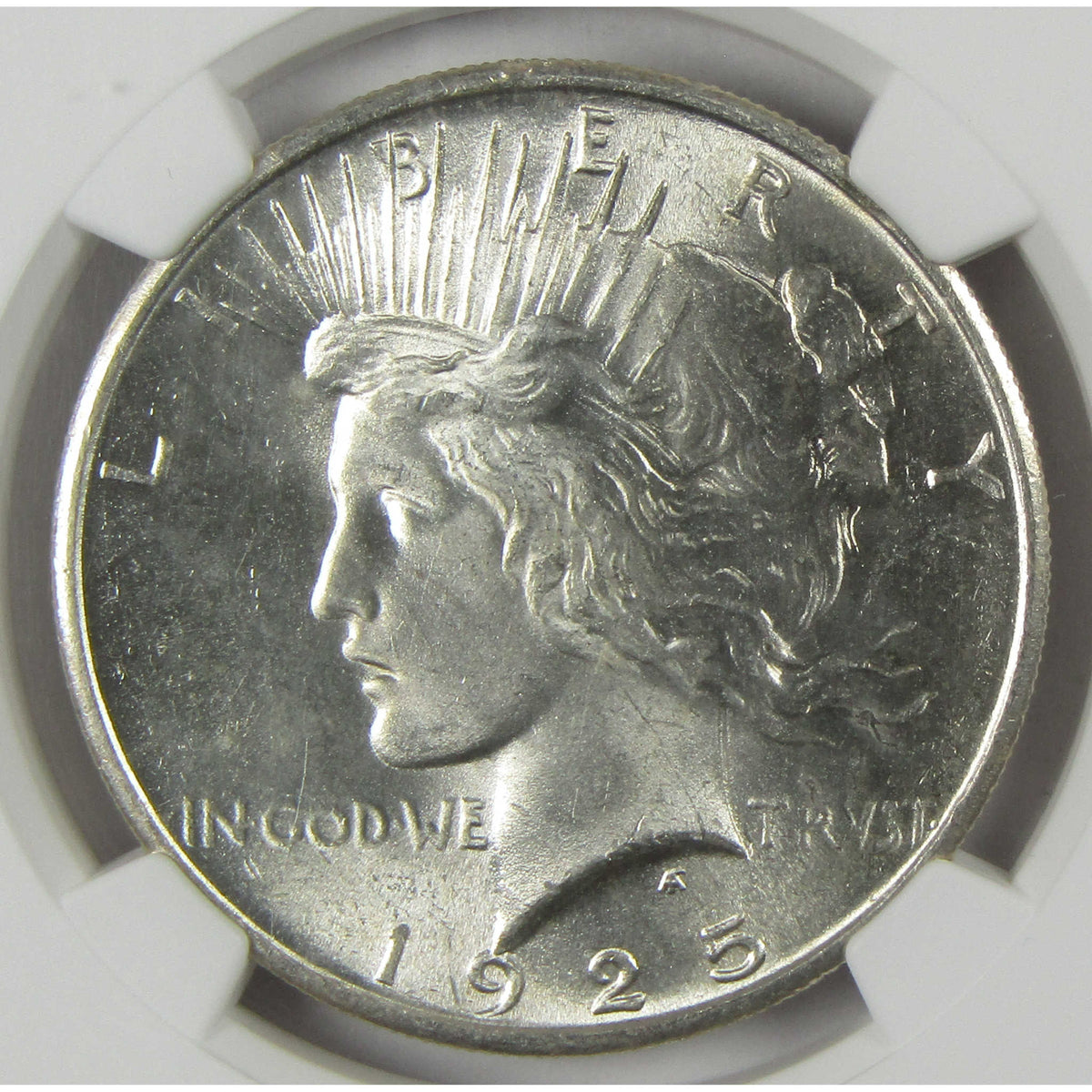 1925 Peace Silver Dollar MS 63 NGC Uncirculated $1 Coin Collectible