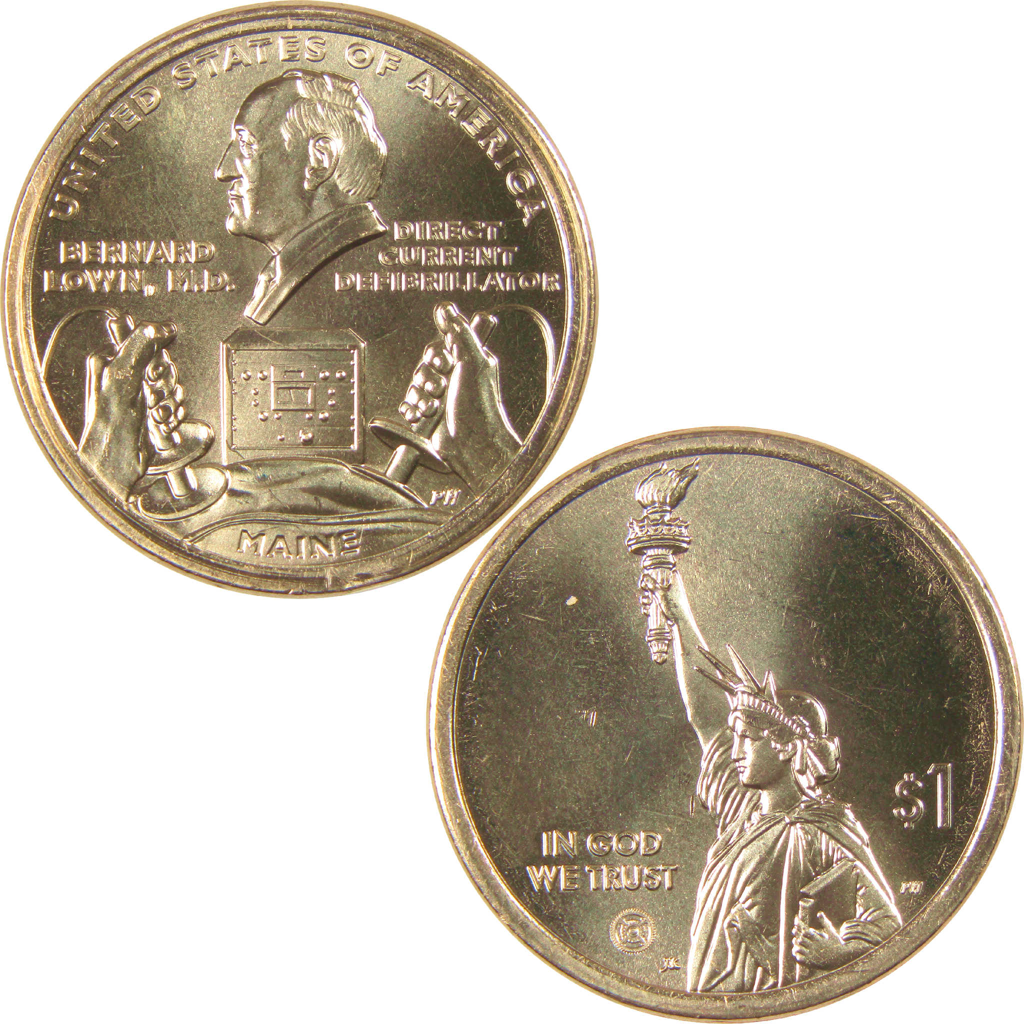 2024 P Direct Current Defibrillator Innovation Dollar Uncirculated $1