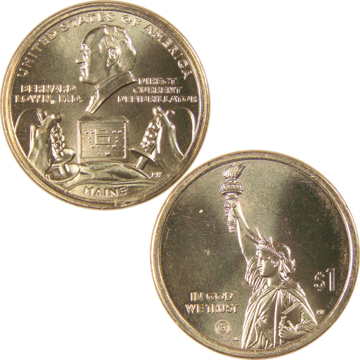 2024 P Maine Defibrillator American Innovation Dollar Uncirculated