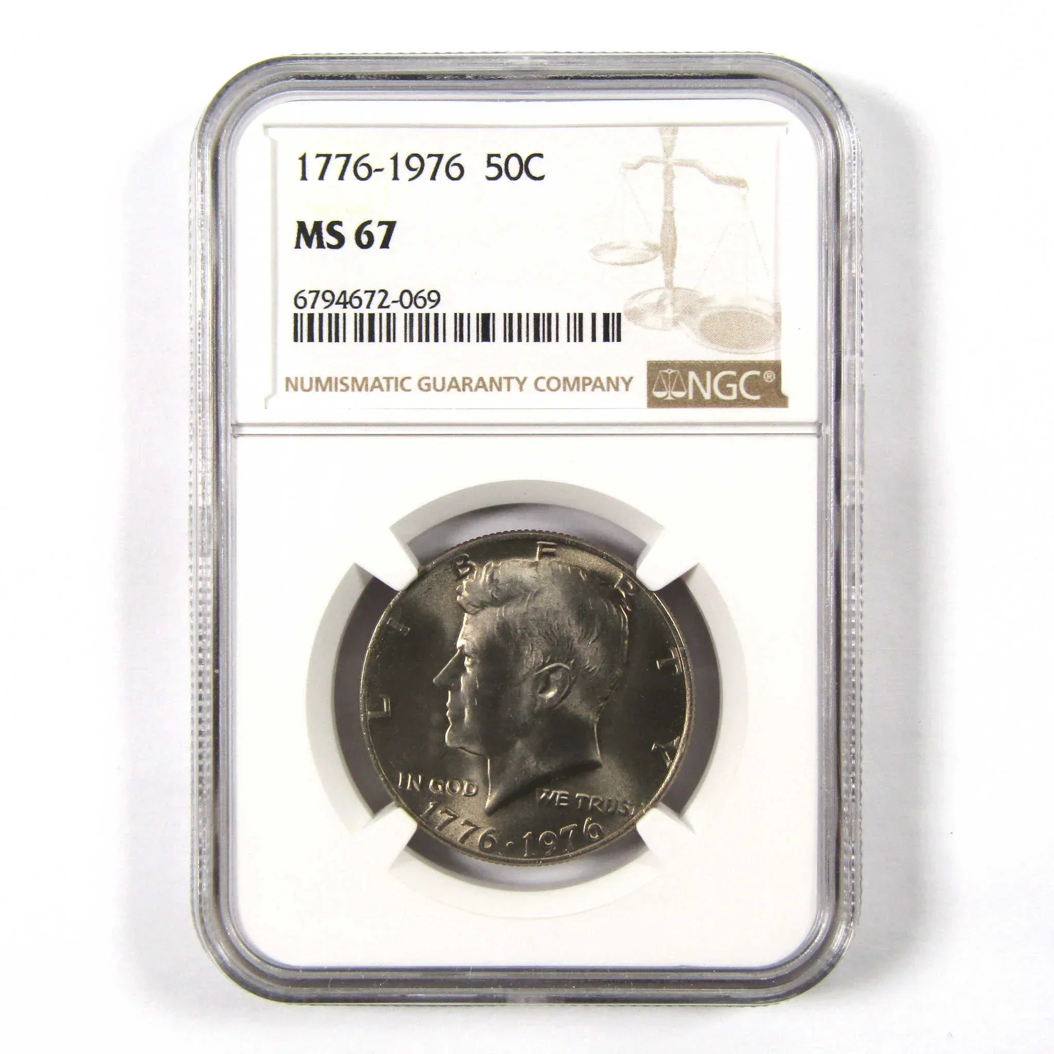 1976 Kennedy Bicentennial 50c MS 67 NGC Clad Unc SKU:I9823