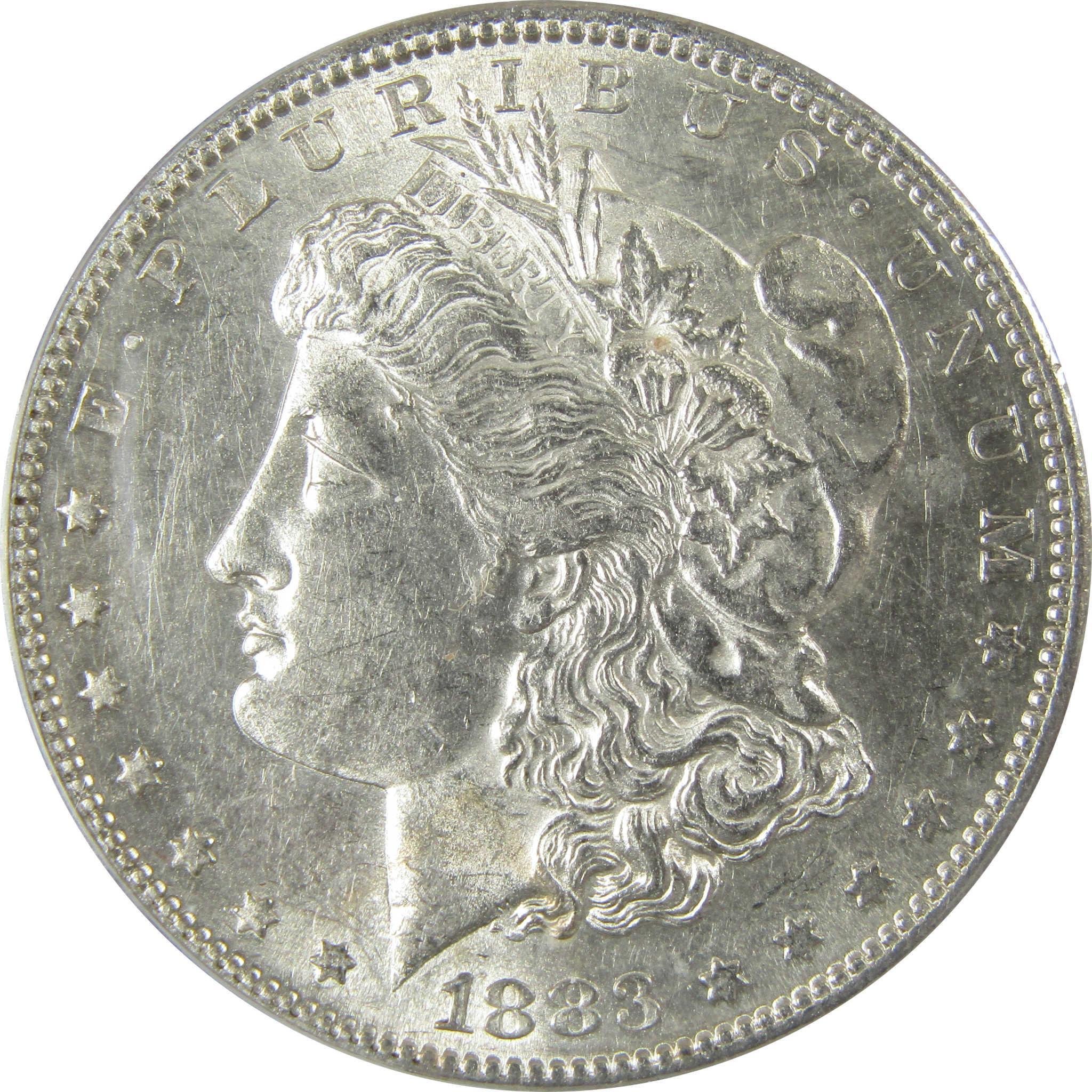 1883 S Morgan Silver Dollar AU 53 Details ANACS $1 Coin SKU:CP595 - Morgan coin - Morgan silver dollar - Morgan silver dollar for sale - Profile Coins & Collectibles