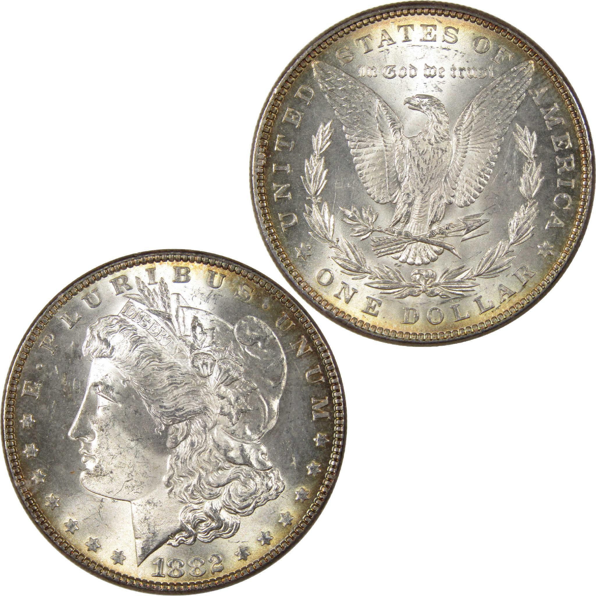 1882 Morgan Dollar BU Choice Uncirculated Silver $1 Coin - Morgan coin - Morgan silver dollar - Morgan silver dollar for sale - Profile Coins & Collectibles