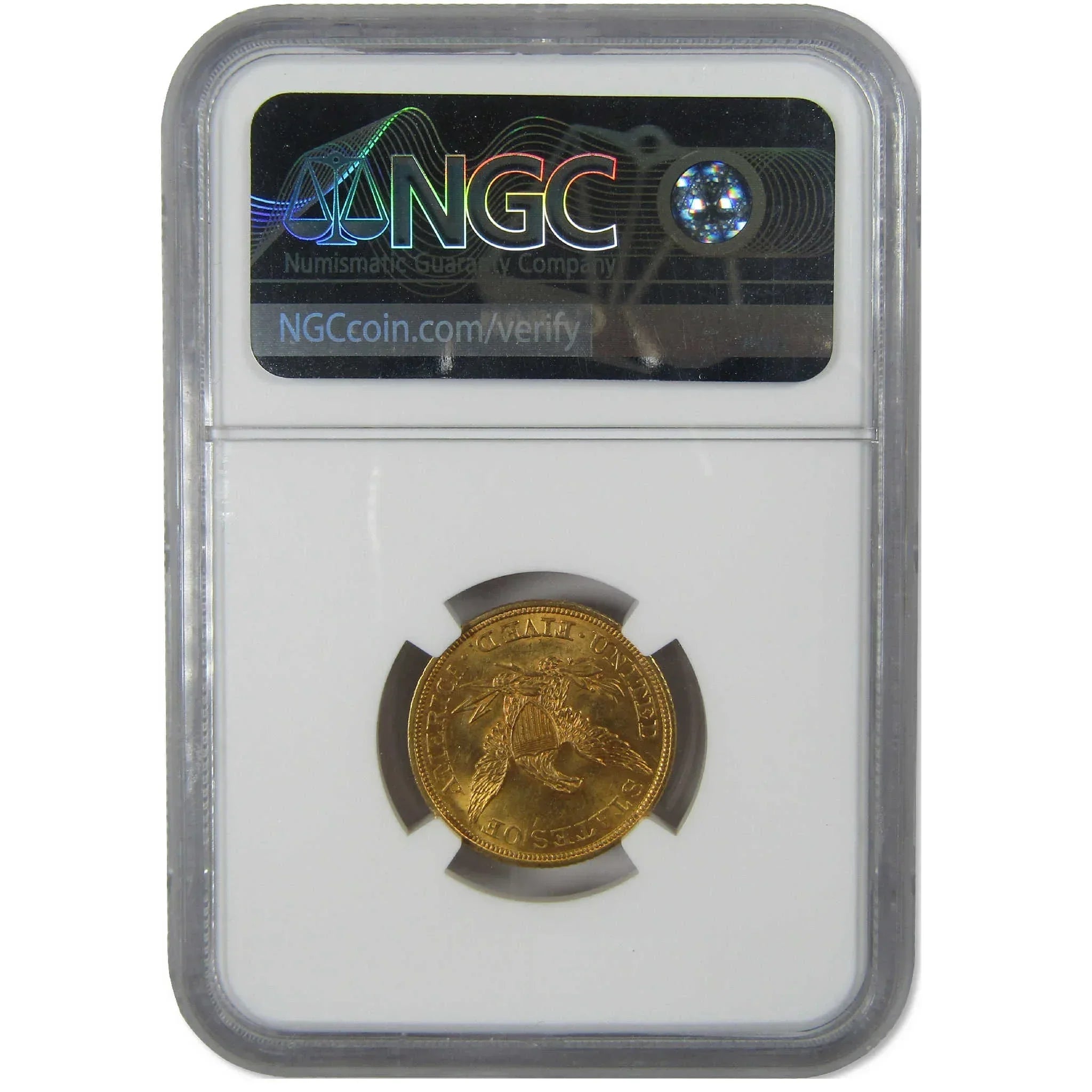 1844 Liberty Head Gold $5 Half Eagle MS 64 NGC Uncirculated Coin