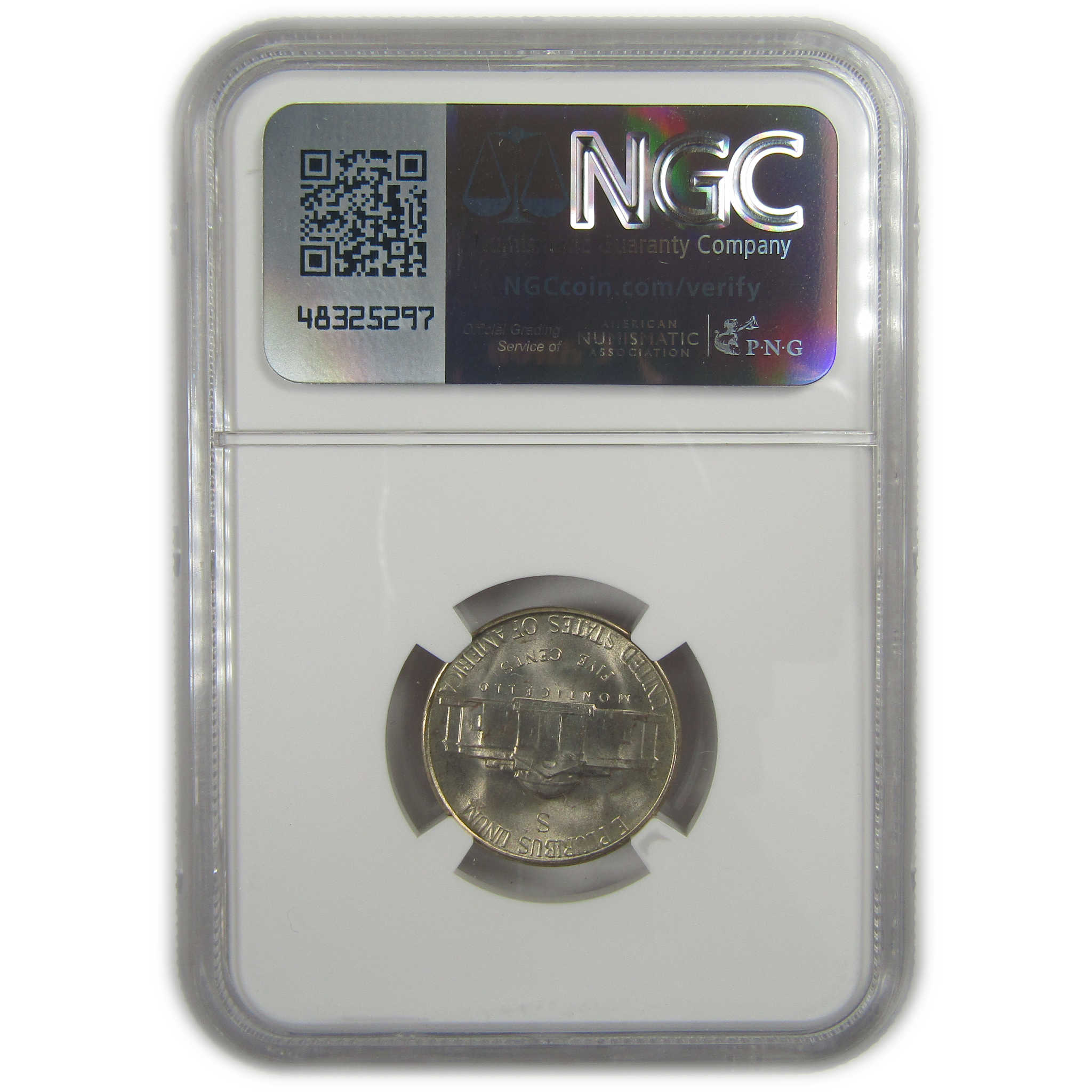 1945 S Jefferson Nickel MS 67 NGC Silver Bag Fragment SKU:I20331