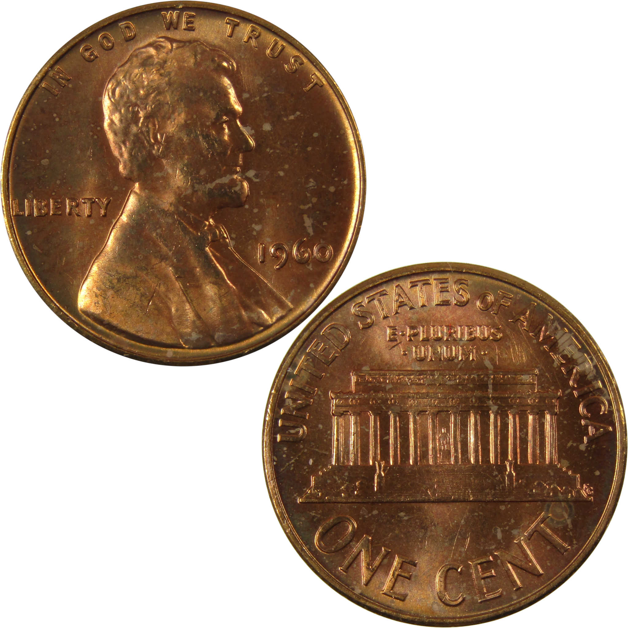 1960 Small Date Lincoln Memorial 1c Uncirculated Mint State SKU:I26595