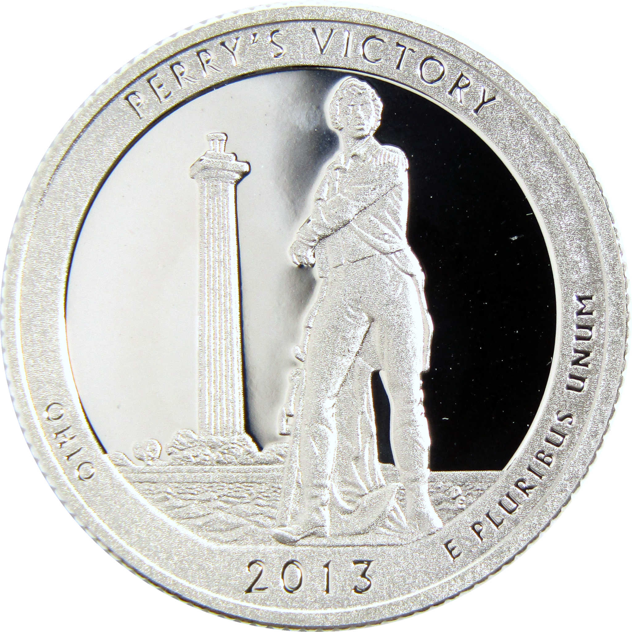 2013 S Perry's Victory Peace Memorial Quarter Silver Proof 25c Coin