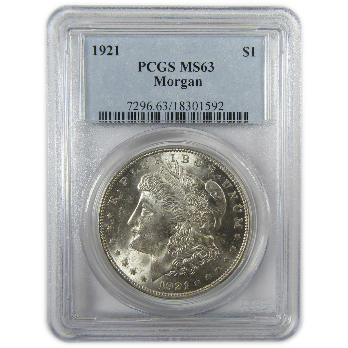 1921 Morgan Silver Dollar MS 63 PCGS Uncirculated $1 Coin SKU:CP1663