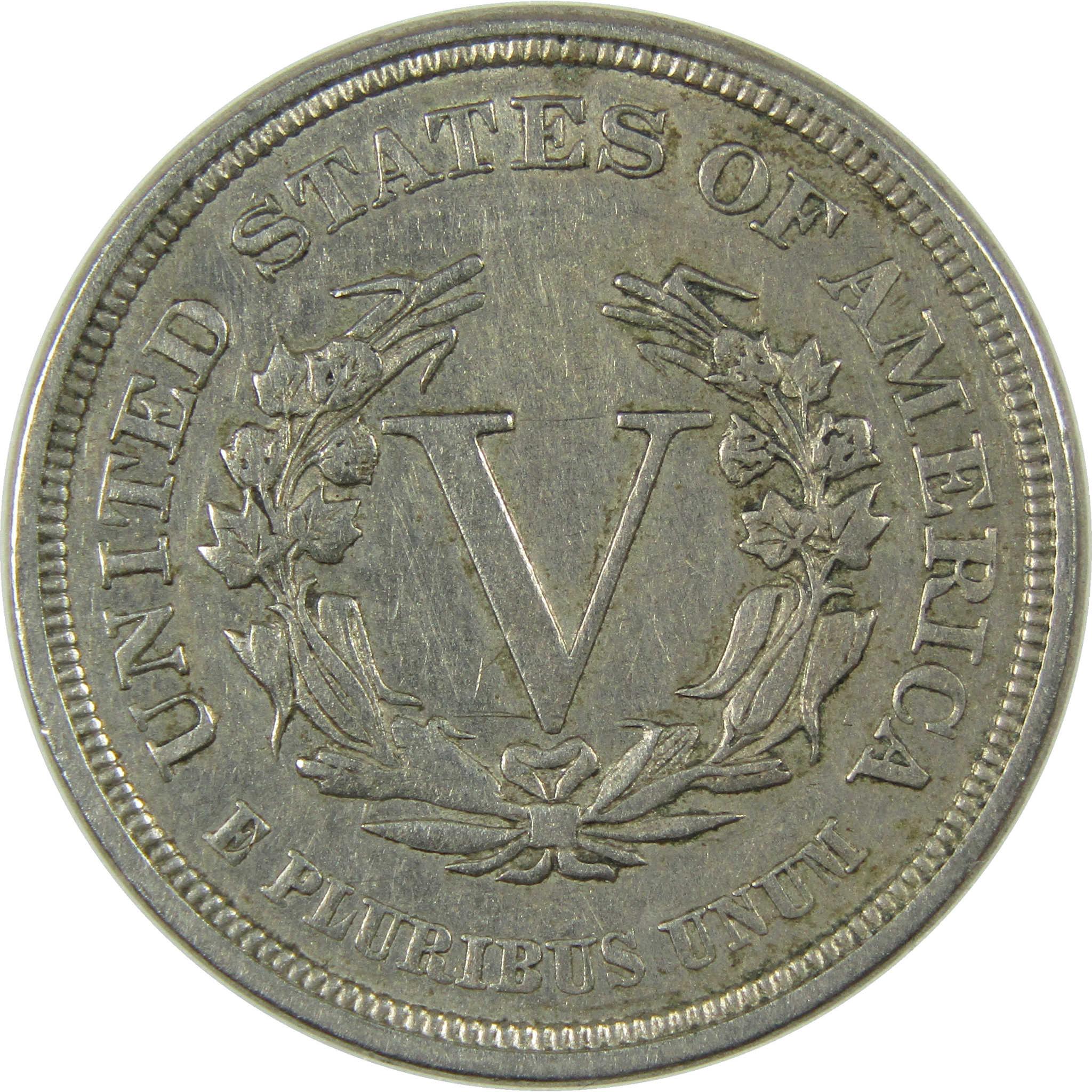 1883 No Cents Liberty Head V Nickel XF EF Extremely Fine SKU:I27232