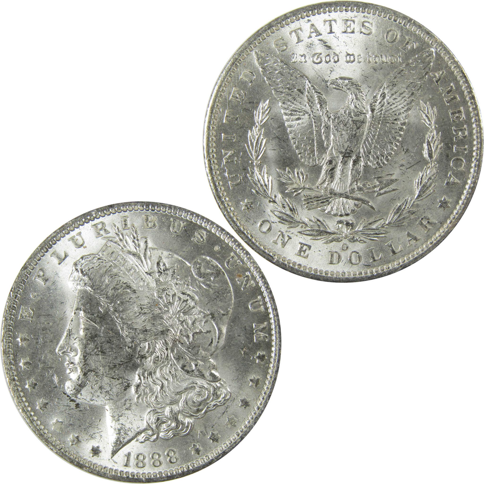 1888 O Morgan Silver Dollar Uncirculated Mint State $1 Coin SKU:I27758 - Morgan coin - Morgan silver dollar - Morgan silver dollar for sale - Profile Coins & Collectibles