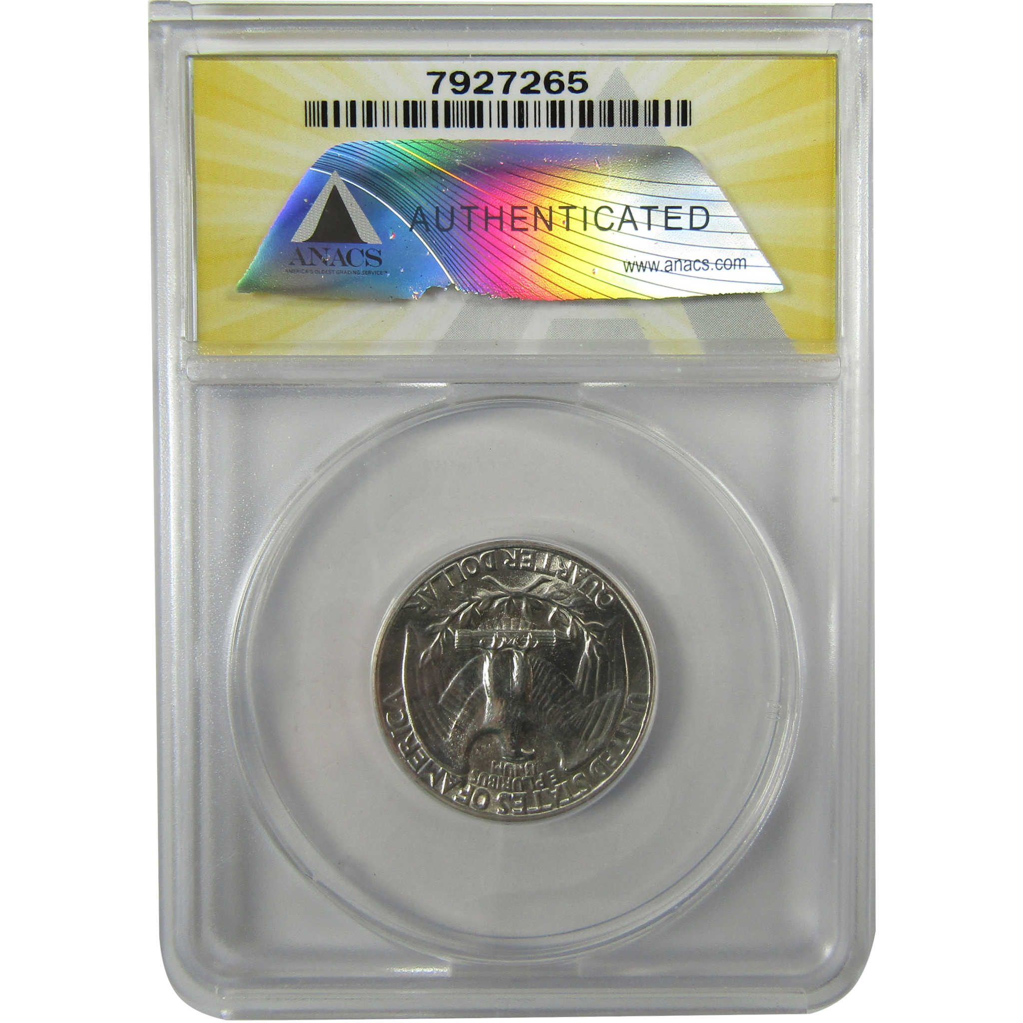 1937 Washington Silver Quarter MS 63 ANACS Uncirculated SKU:I28481