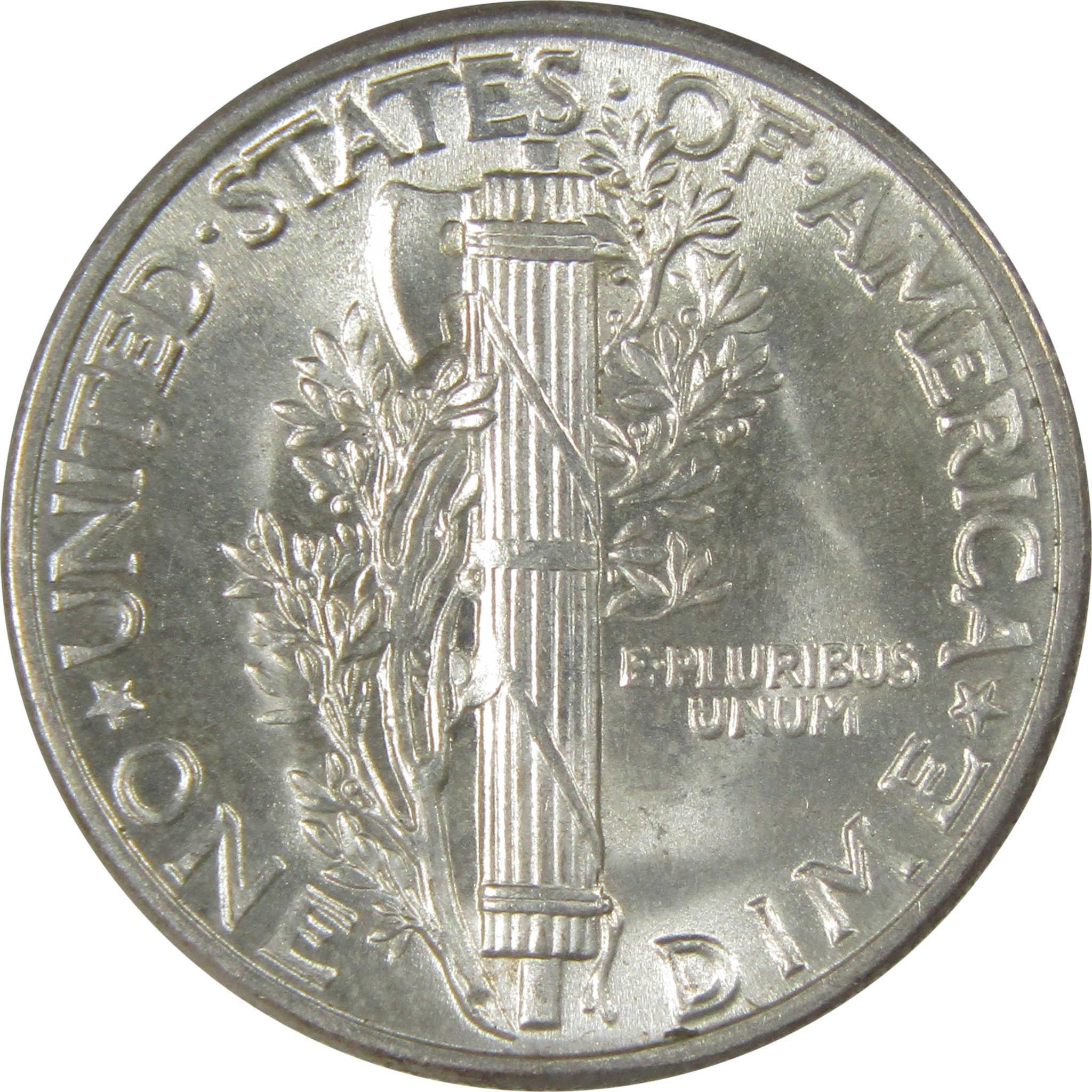 1944 Mercury Silver Dime BU Choice Uncirculated Mint State SKU:I24016