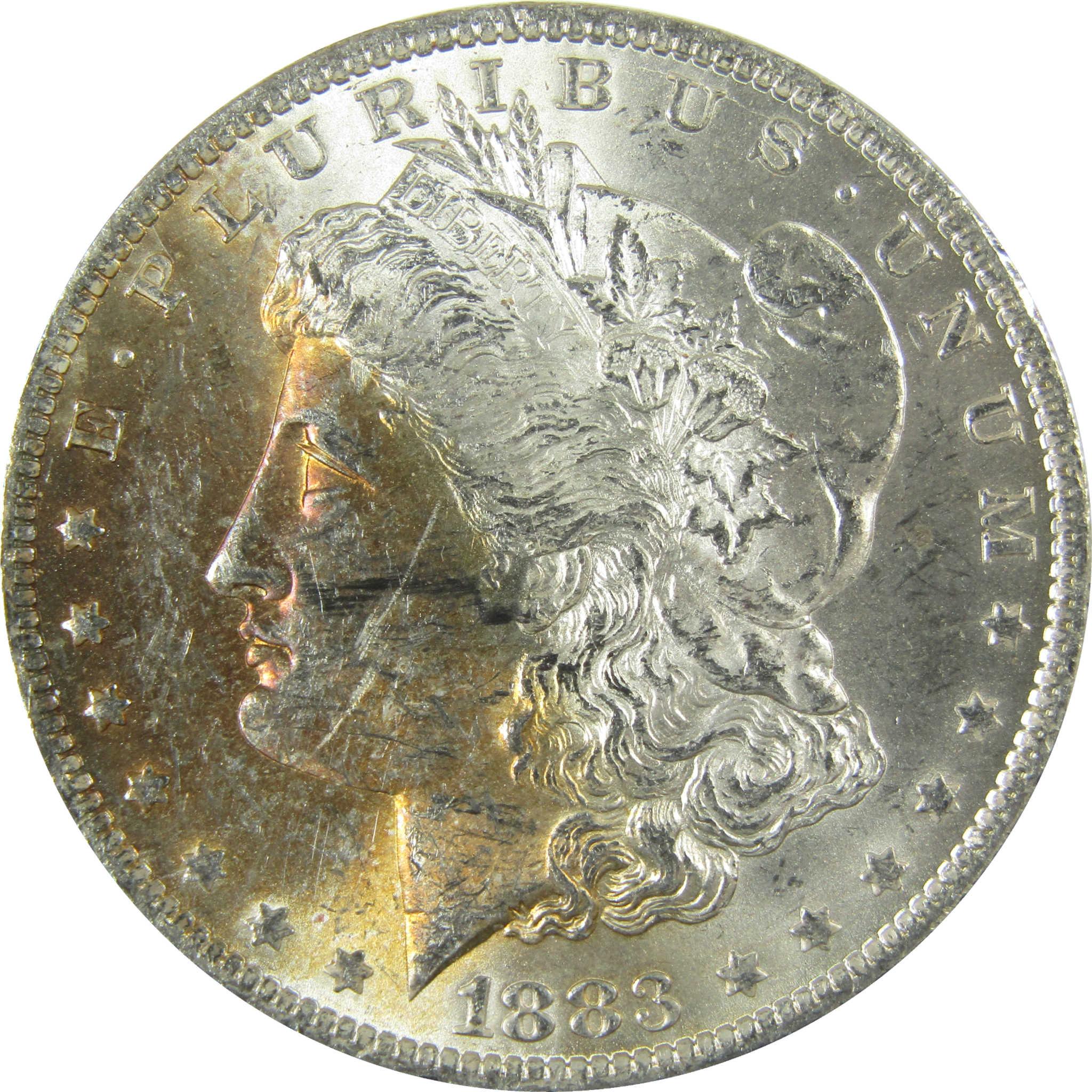 1883 O Morgan Silver Dollar Uncirculated Mint State Toned SKU:I27866