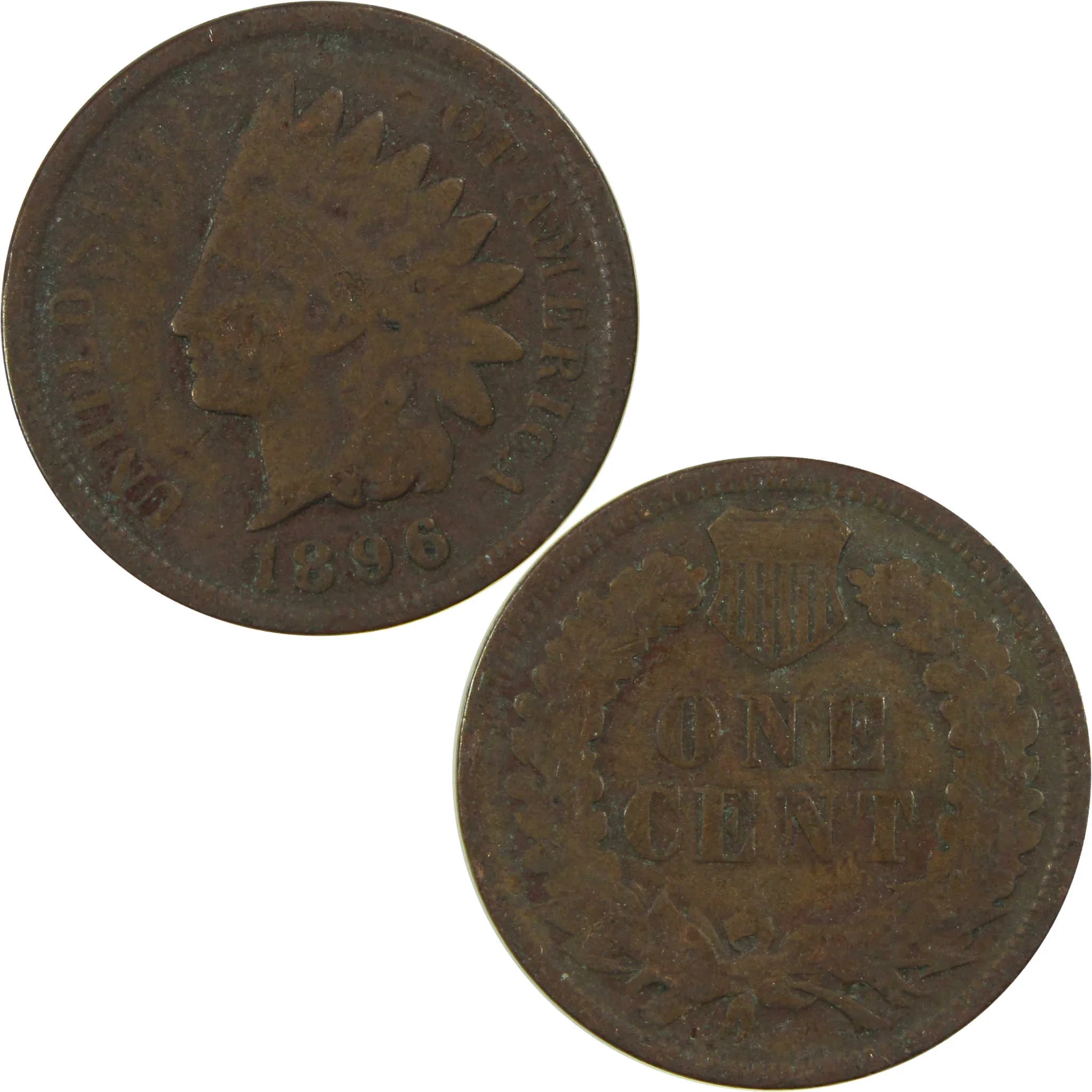 1896 Indian Head Cent G Good Penny 1c Coin SKU:I27034