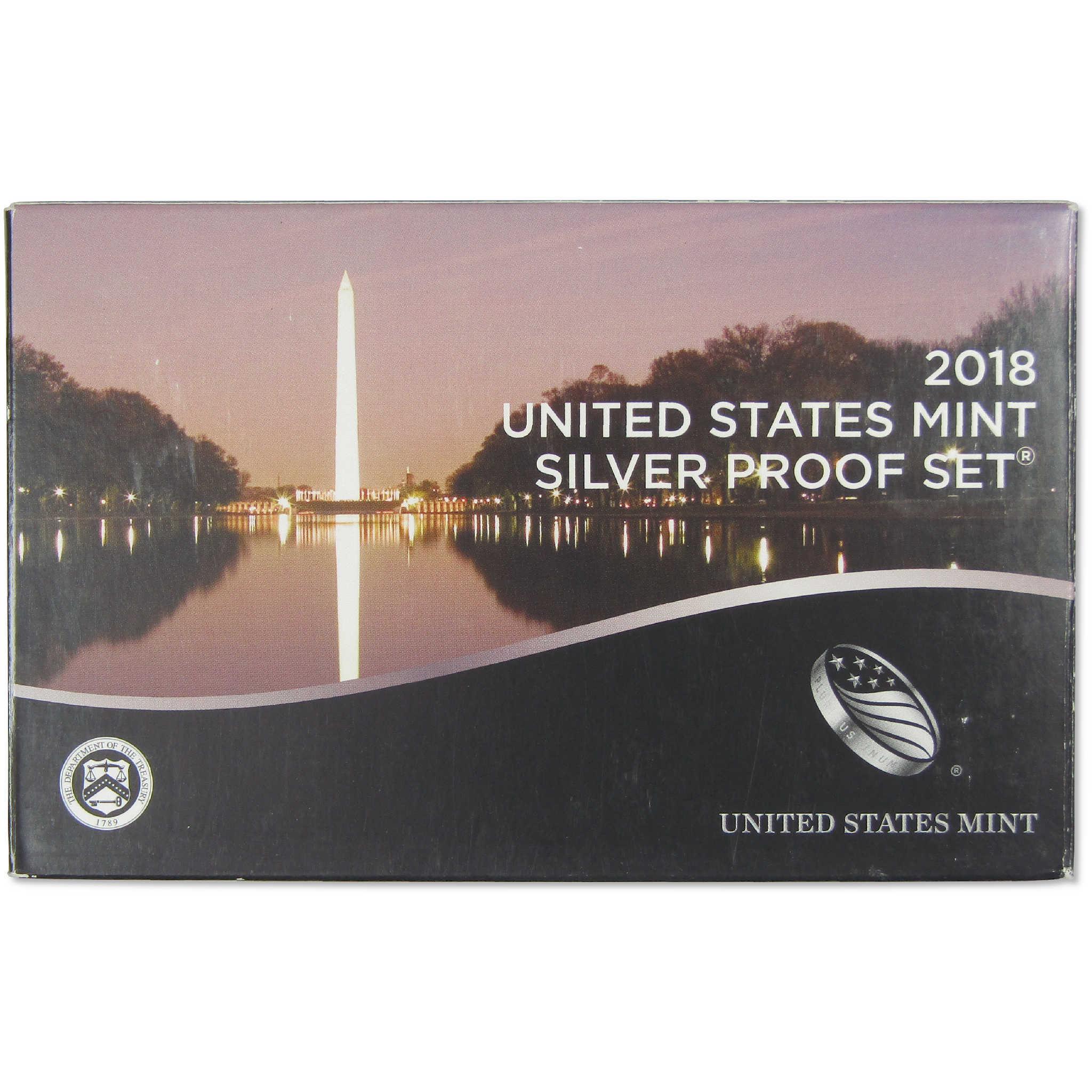 2018 Silver Proof Set U.S. Mint Original Government Packaging OGP COA