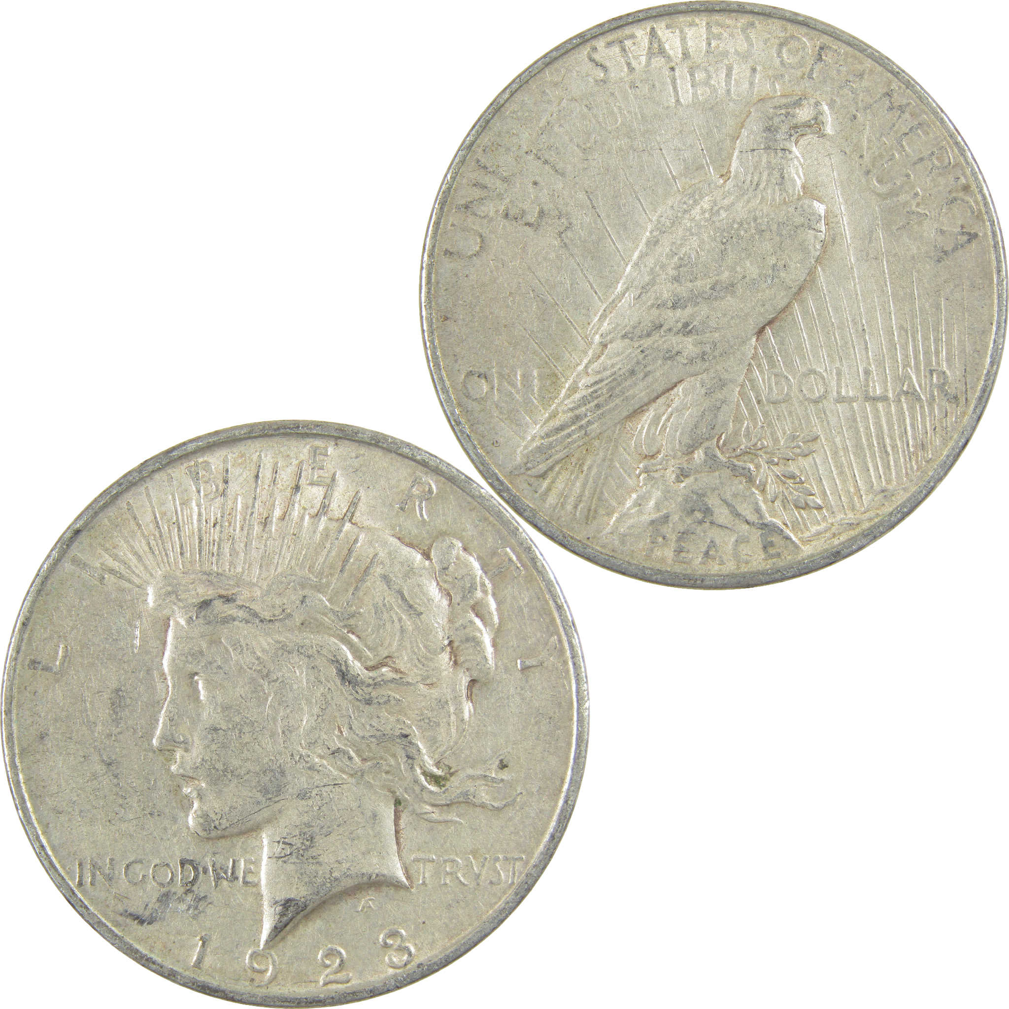 1923 D Peace Dollar VF Very Fine Silver $1 Coin