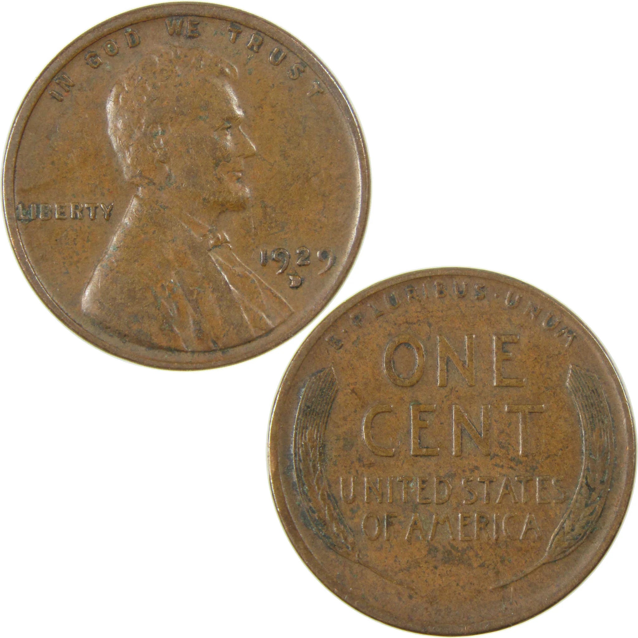 1929 D Lincoln Wheat Cent VF Very Fine Penny 1c Coin SKU:I27263