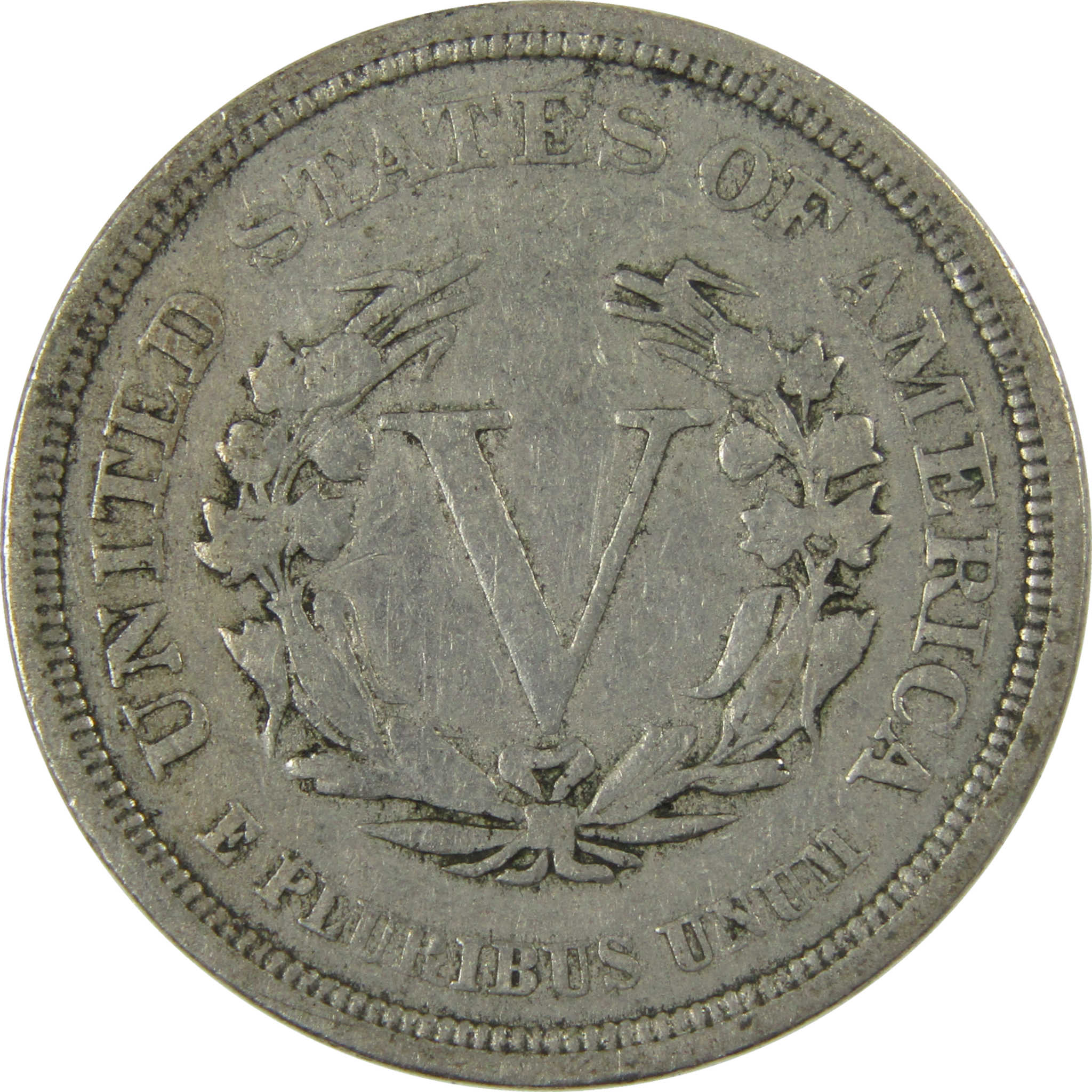 1883 With Cents Liberty Head V Nickel F Fine 5c Coin SKU:I27230