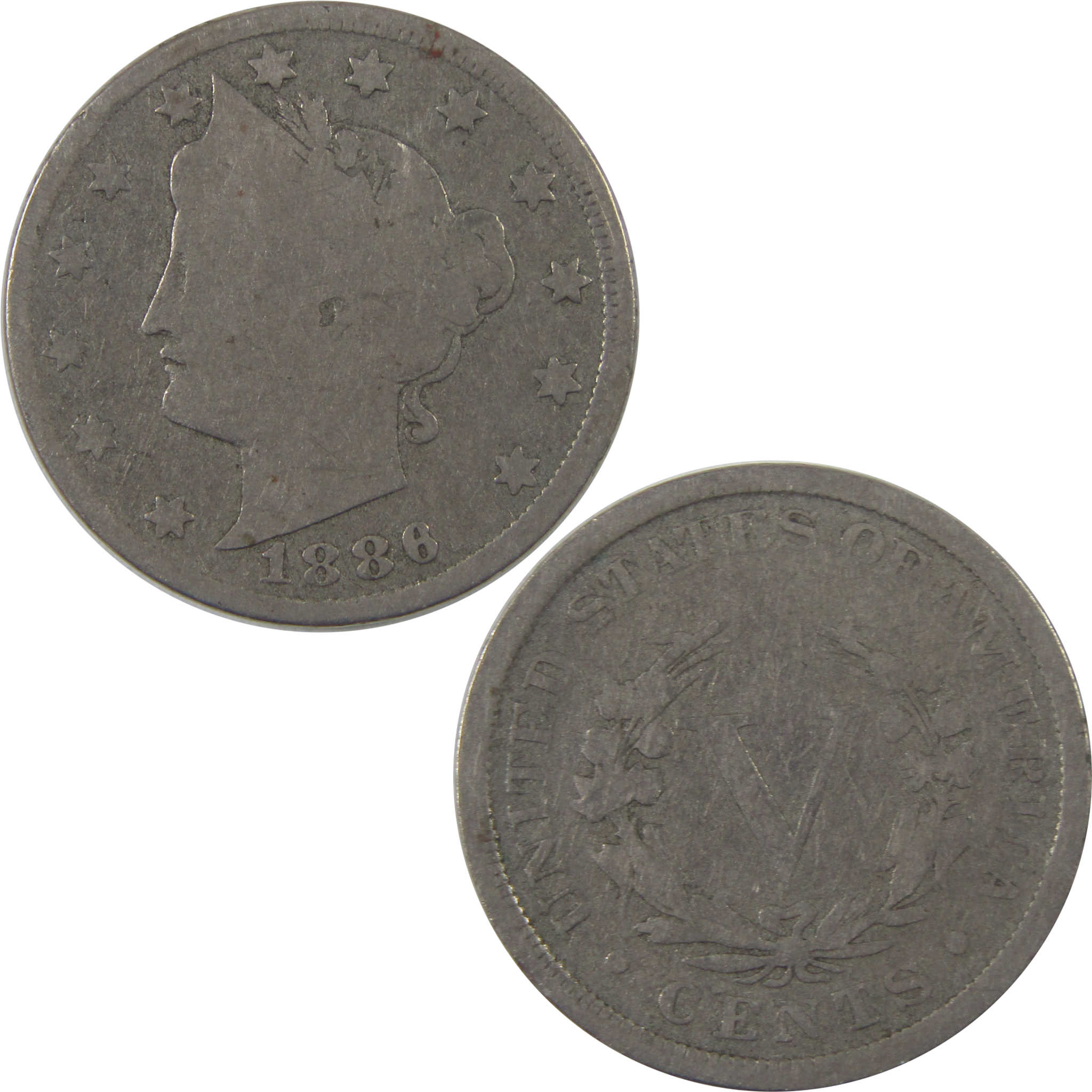 1886 Liberty Head V Nickel G Good 5c Coin SKU:I18808