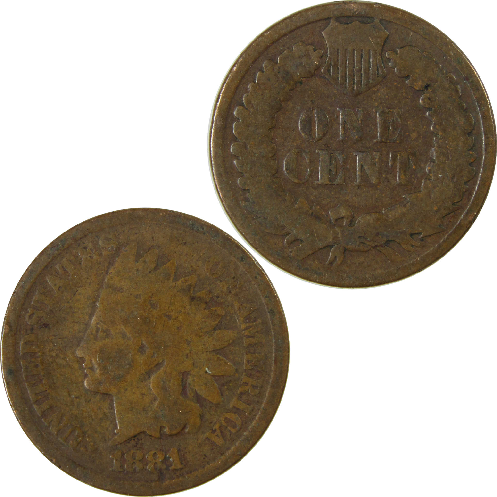 1881 Indian Head Cent G Good Penny 1c Coin SKU:I27001