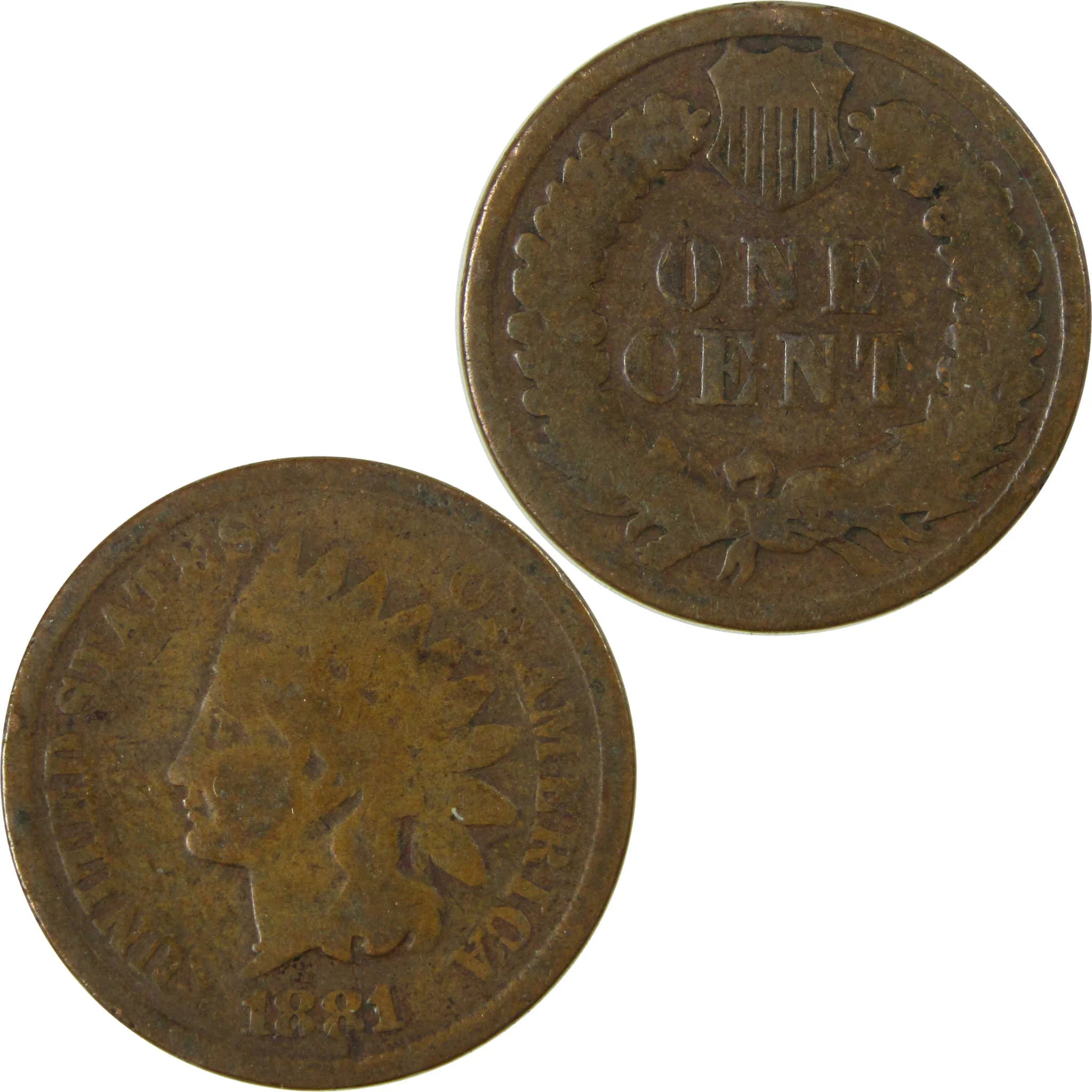 1881 Indian Head Cent G Good Penny 1c Coin SKU:I27001
