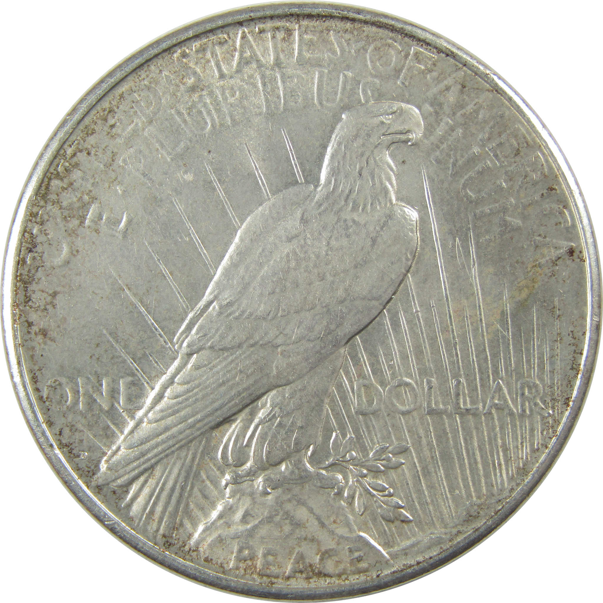 1934 D Peace Dollar Borderline Uncirculated Silver $1 Coin SKU:I22461