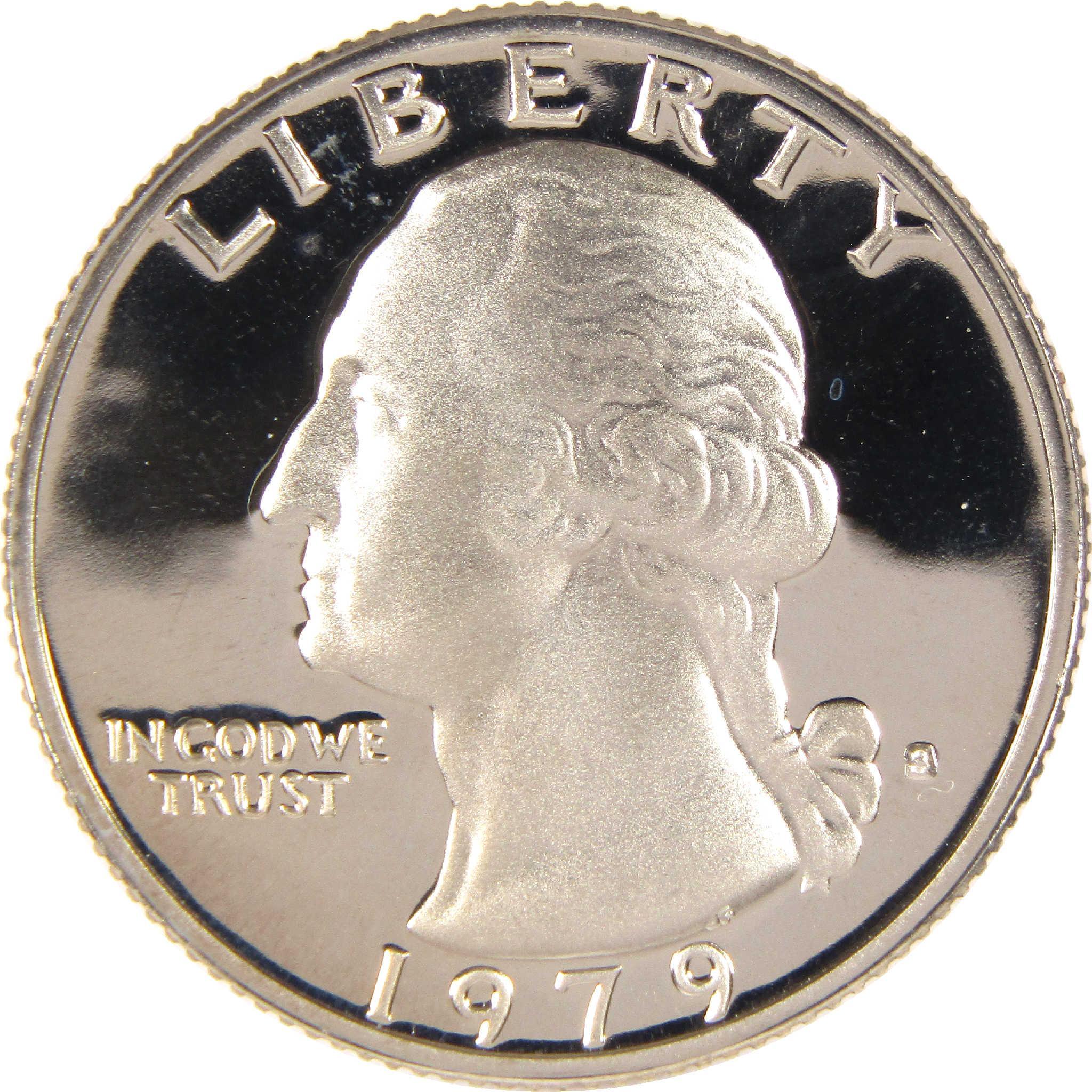 1979 S Type 1 Filled S Washington Quarter Clad 25c Proof Coin