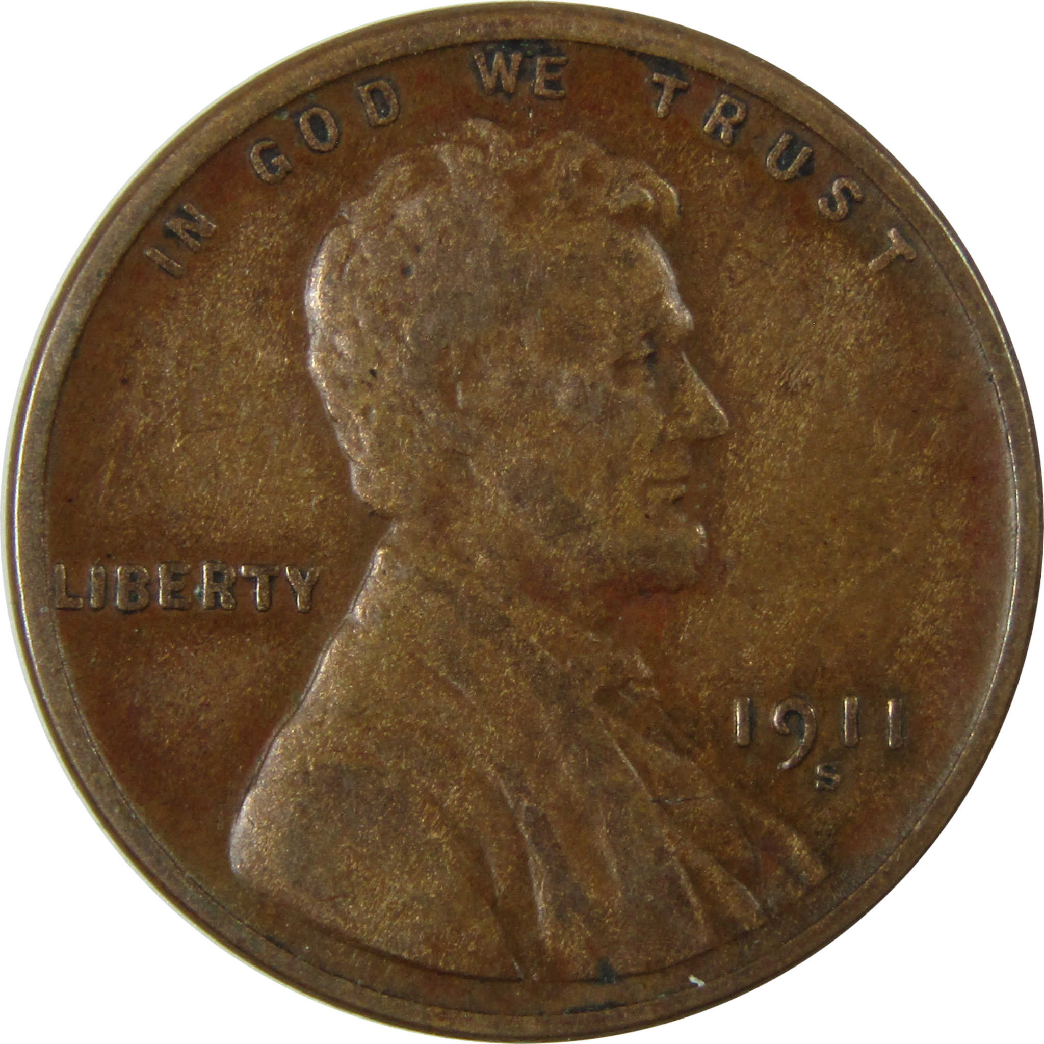 1911 S Lincoln Wheat Cent VF Very Fine Details Penny SKU:I26385