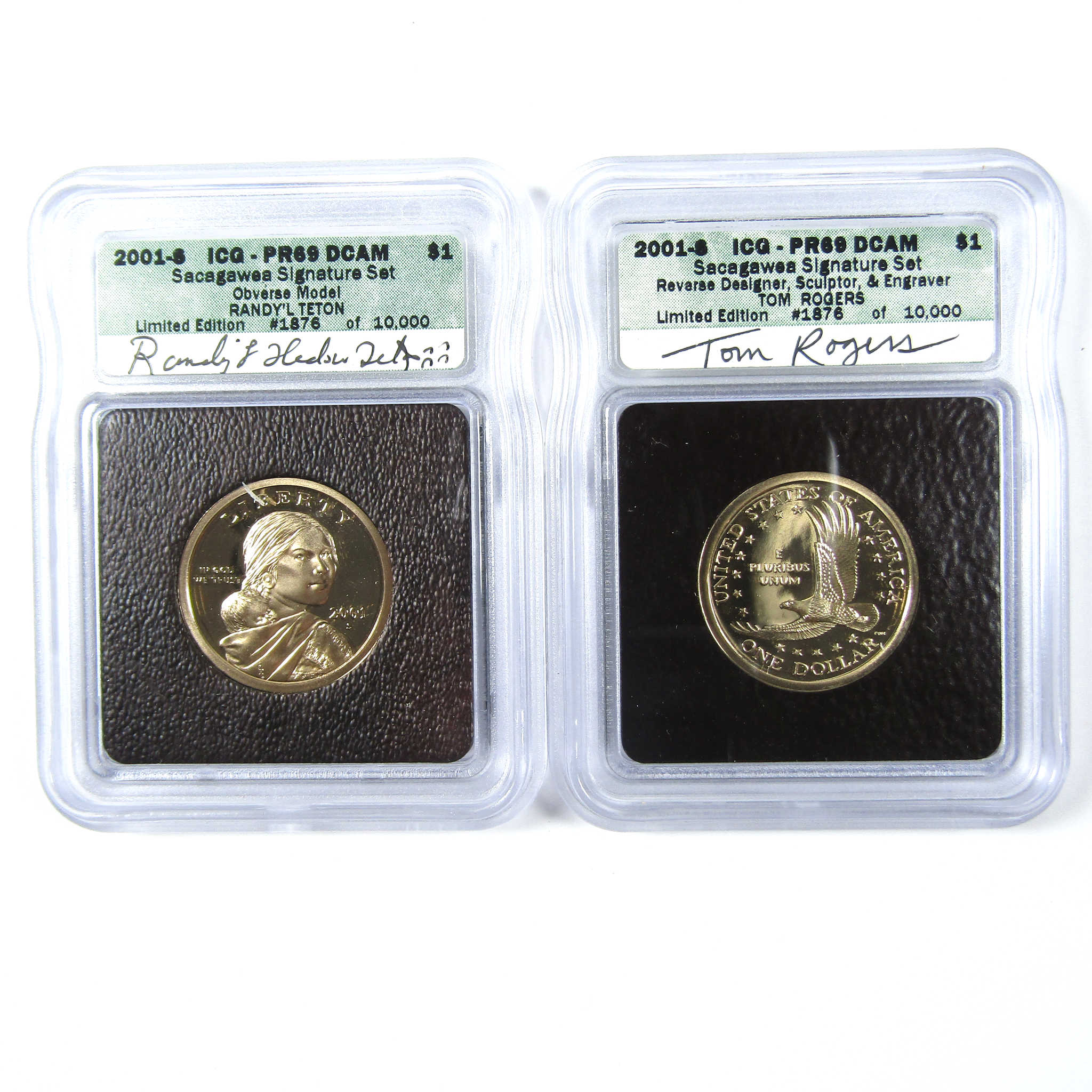 2001 Sacagawea Signature 6 Piece Dollar Set ICG SKU:CPC6610