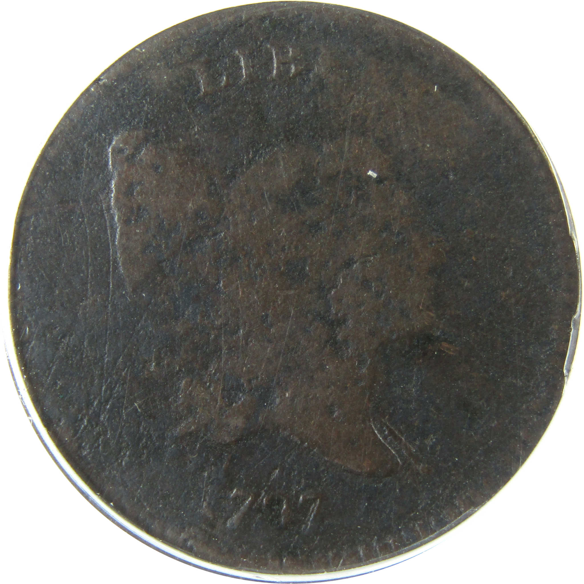 1797 1 Above 1 Liberty Cap Half Cent AG 3 Details ANACS SKU:CP193