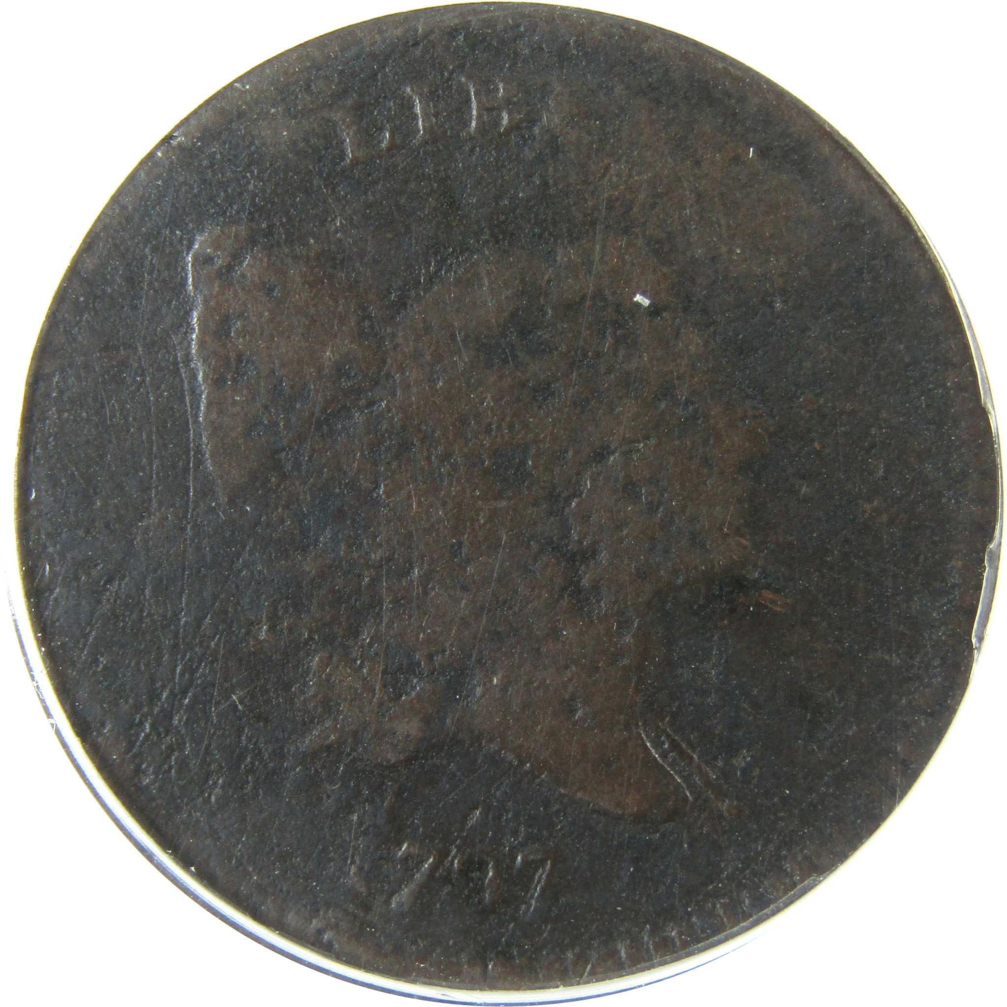 1797 1 Above 1 Liberty Cap Half Cent AG 3 Details ANACS SKU:CP193