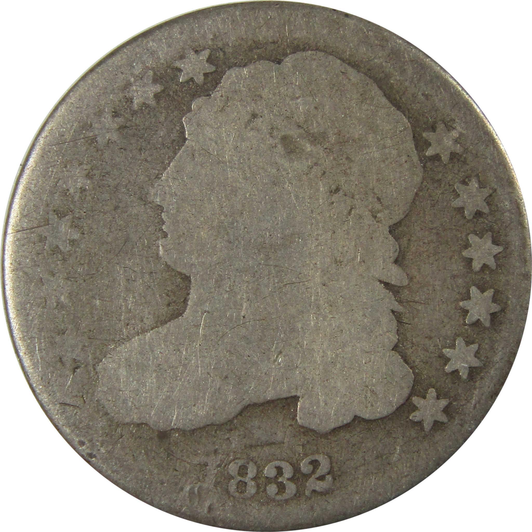 1832 Capped Bust Silver Dime G Good 10c Coin Collectible SKU:I25888