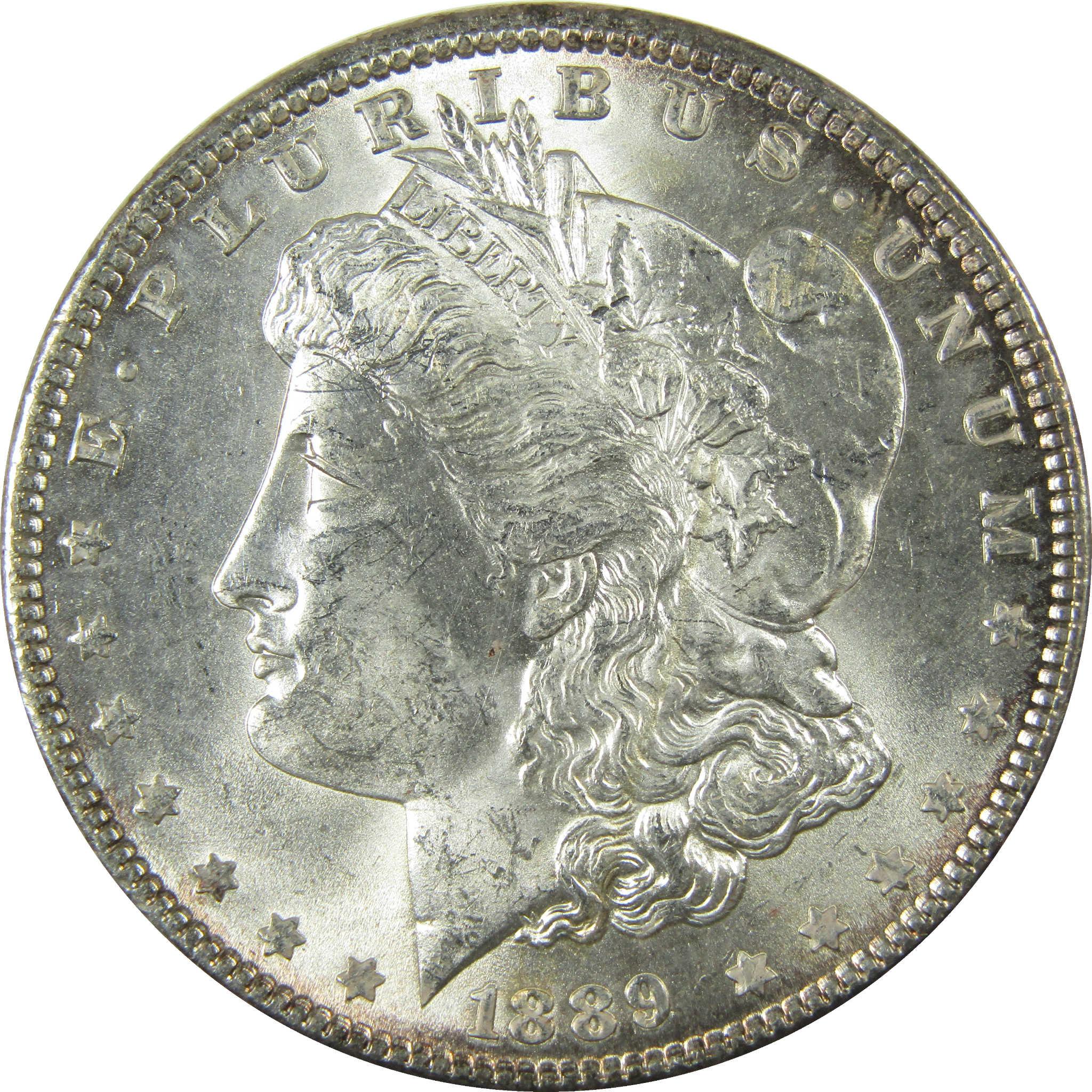 1889 Morgan Silver Dollar Uncirculated Details $1 Coin SKU:I27517 - Morgan coin - Morgan silver dollar - Morgan silver dollar for sale - Profile Coins & Collectibles