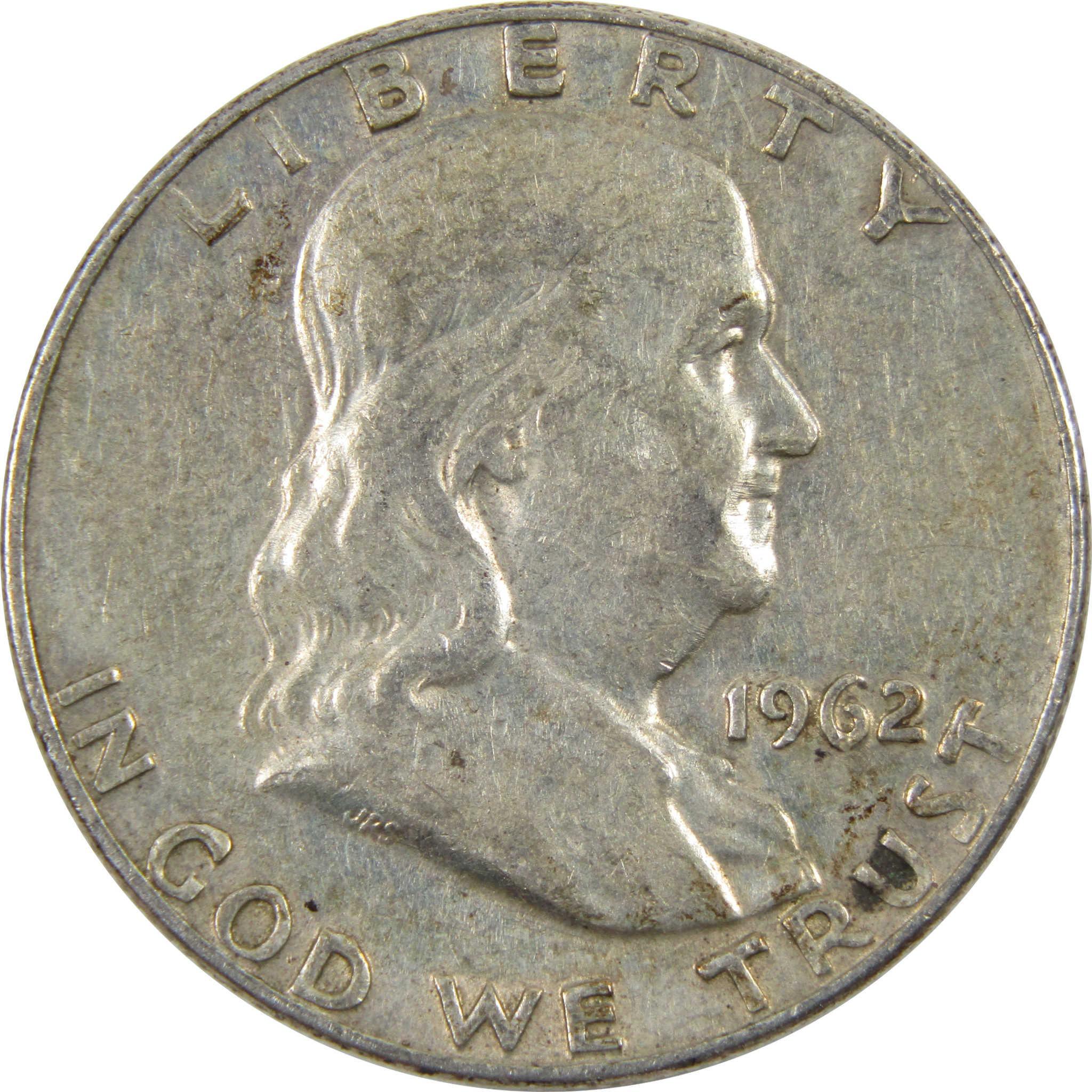 1962 D Franklin Half Dollar G Good 90% Silver 50c Coin