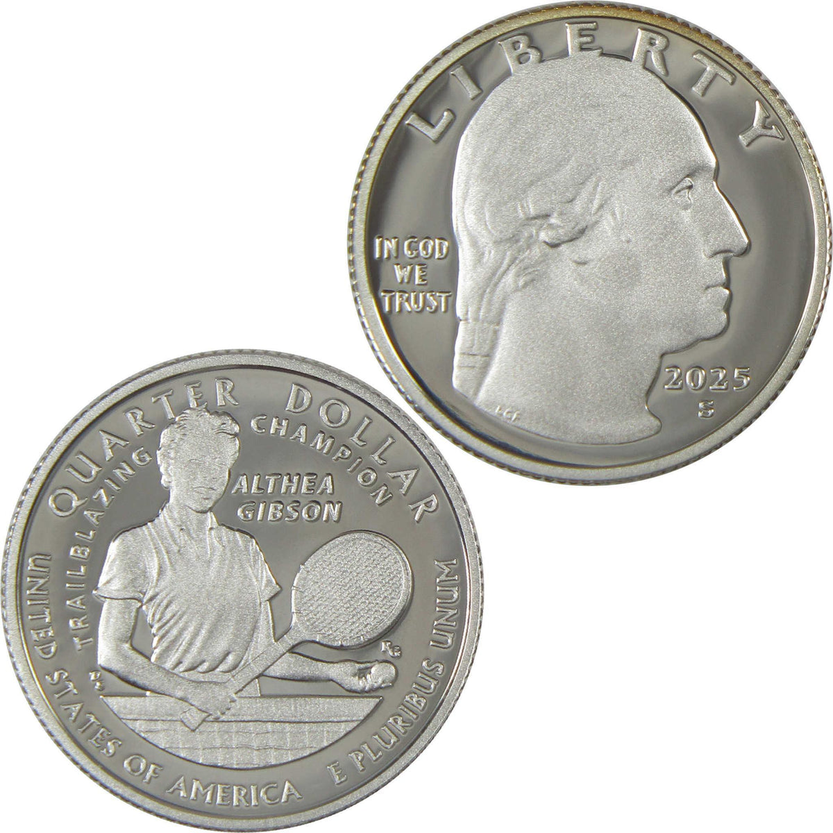 2025 S Althea Gibson American Women Silver Quarter Proof 25c Coin